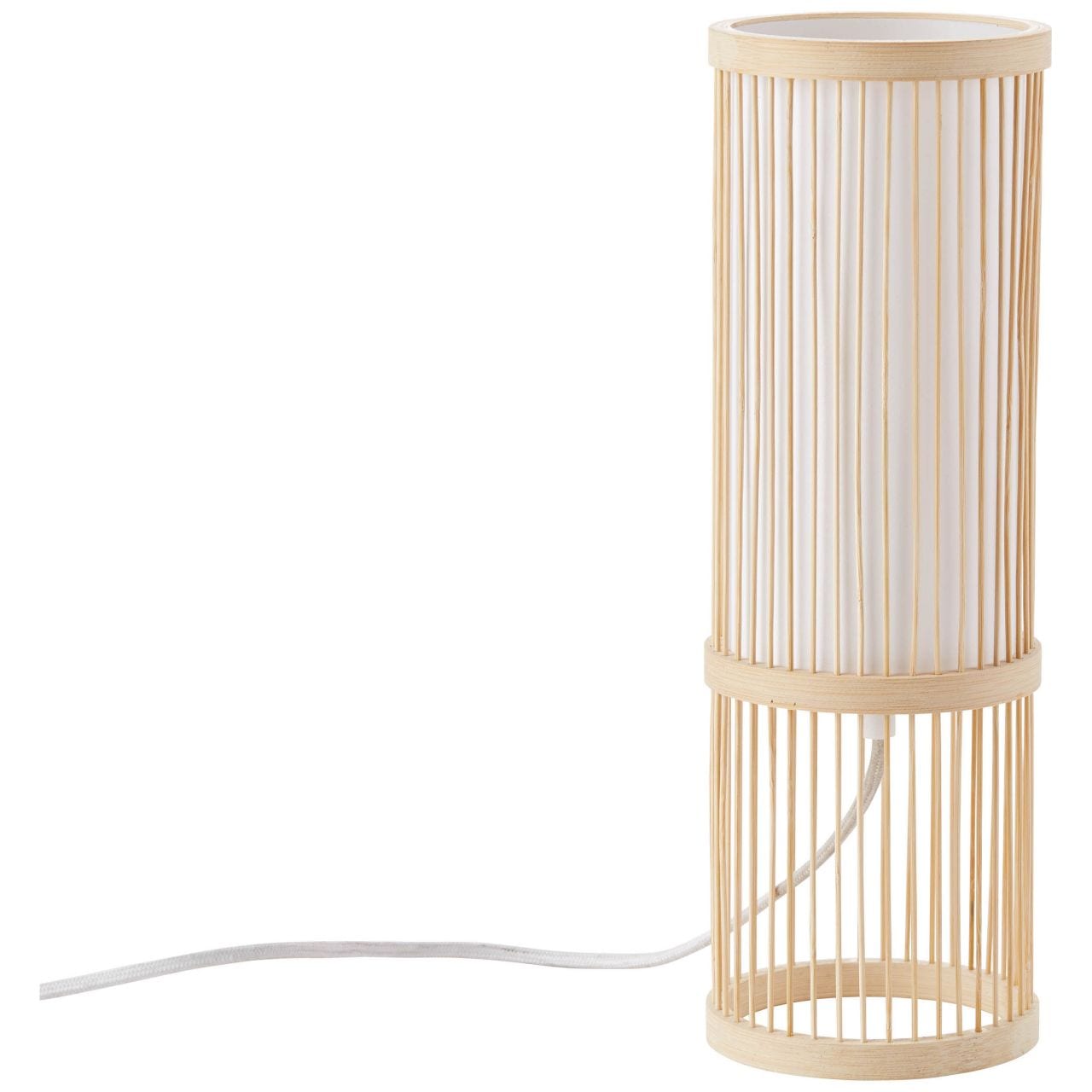 Brilliant Tischleuchte »Nori«, 1 flammig, Leuchtmittel E27 | ohne Leuchtmittel, Tischlampe natur/weiß