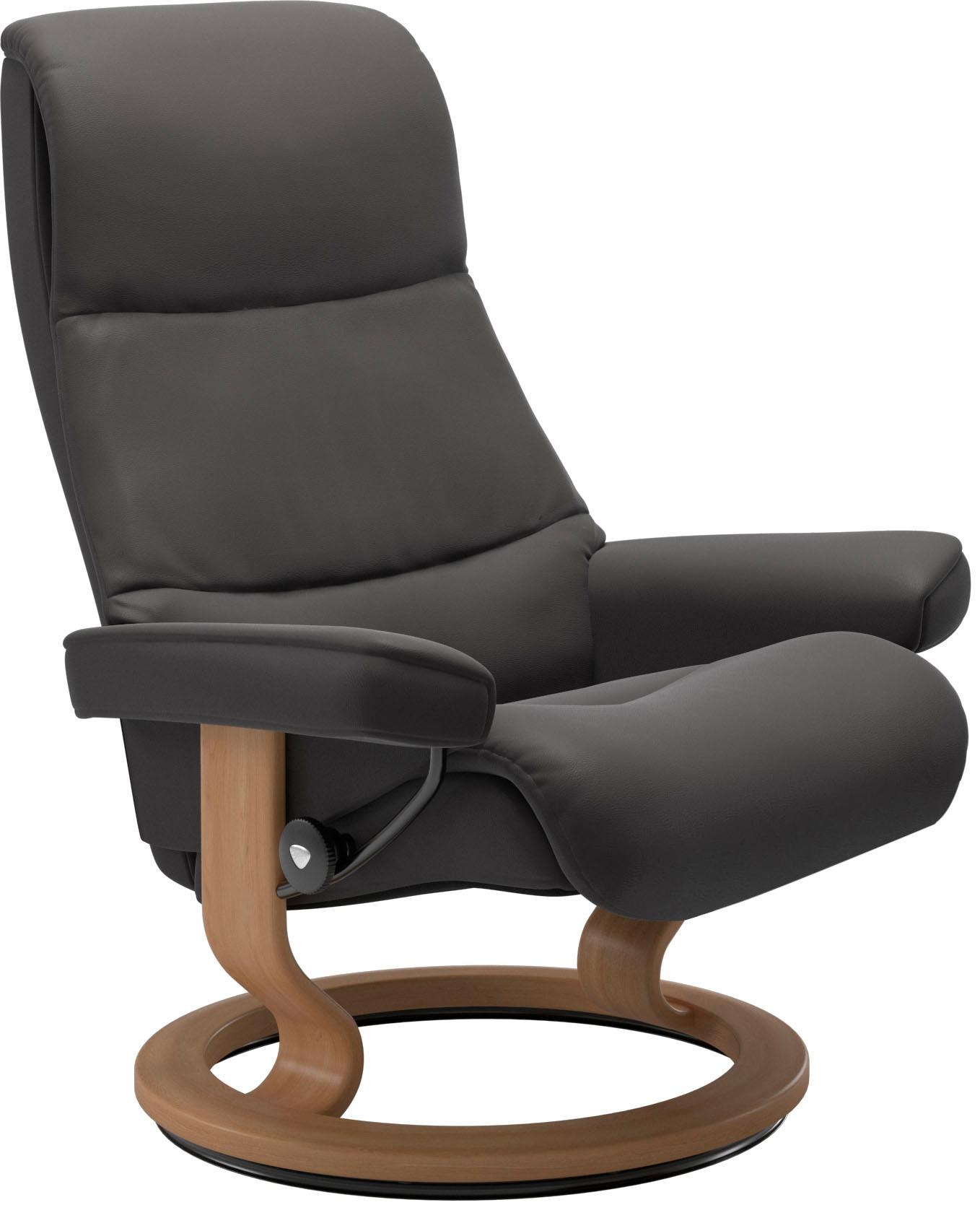 Stressless® Relaxsessel »View« Set, Relaxsessel mit Hocker,  mit Classic Base, Größe S,Gestell Eiche