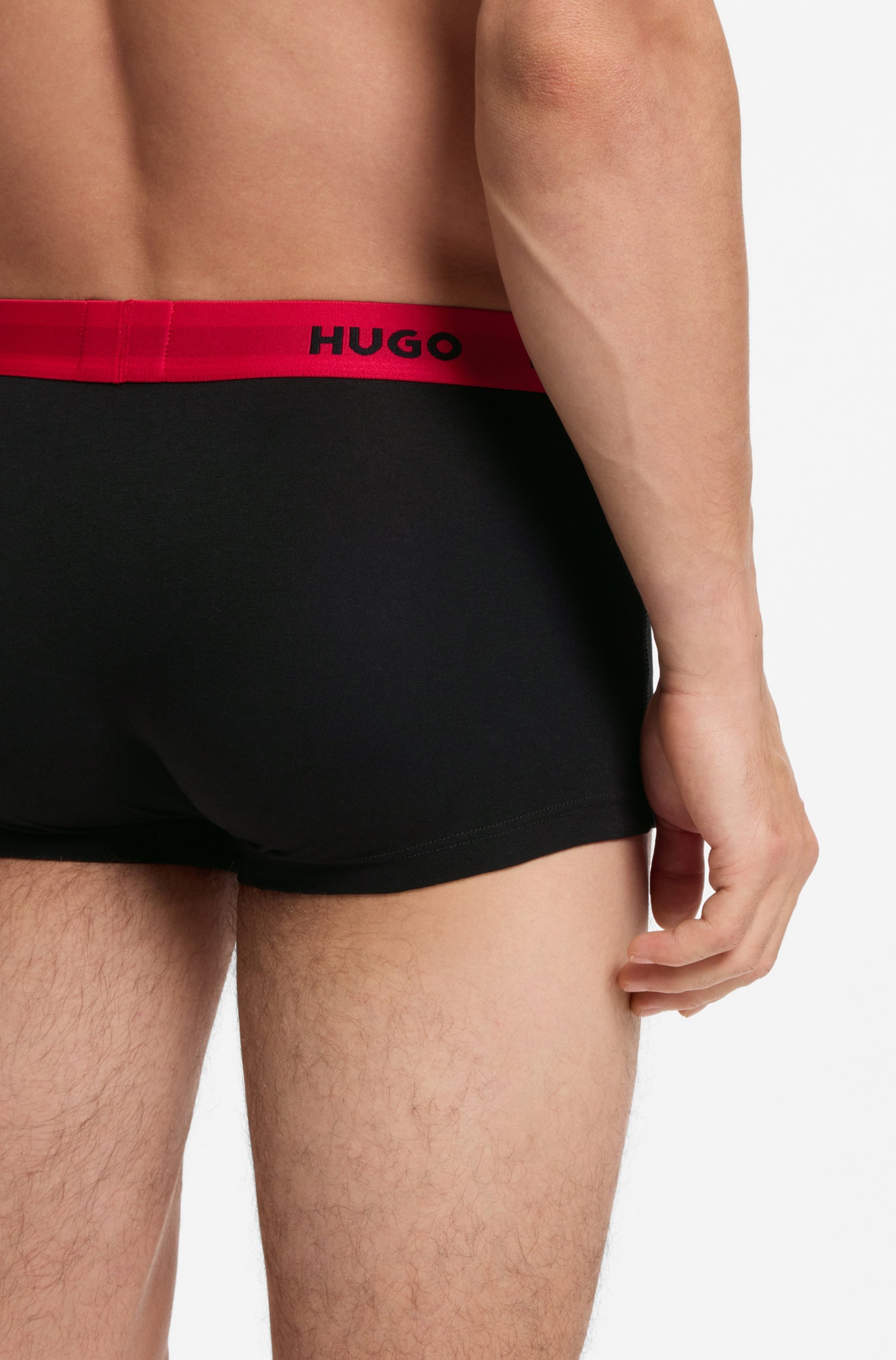 HUGO Underwear Trunk »TRUNK TRIPLET PACK« Packung, 3 Stk. mit Logoschriftzug auf dem Bund