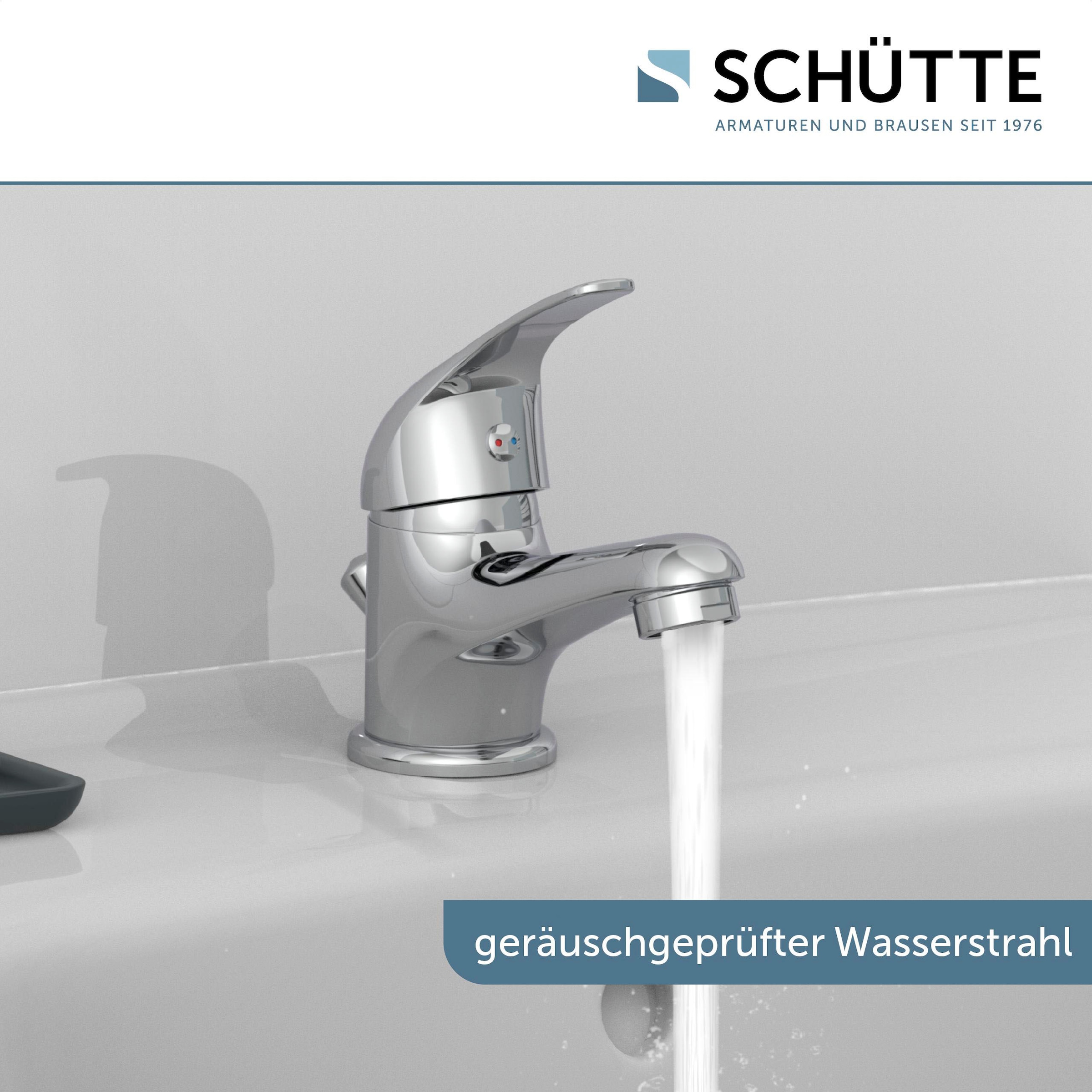 Schütte Waschtischarmatur »ATHOS PLUS«, geräuscharme Kartusche, Marken-Mischdüse, inkl. Zugstange