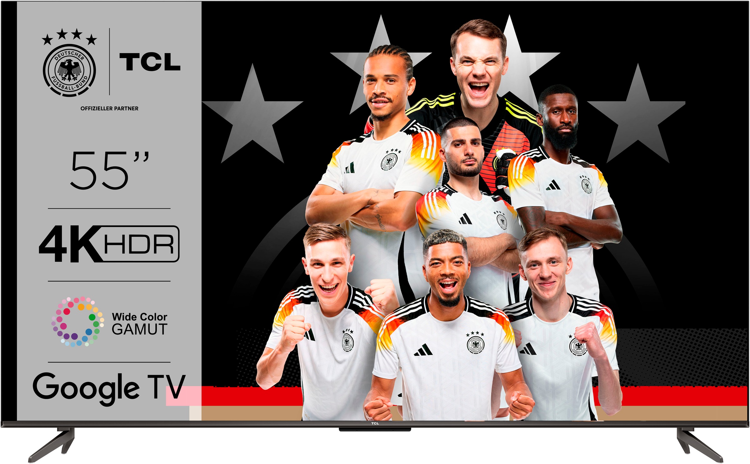TCL LED-Fernseher »55P731X1«, 4K Ultra HD, Smart-TV-Google TV, HDR Premium, Dolby Atmos, HDMI 2.1, Metallgehäuse