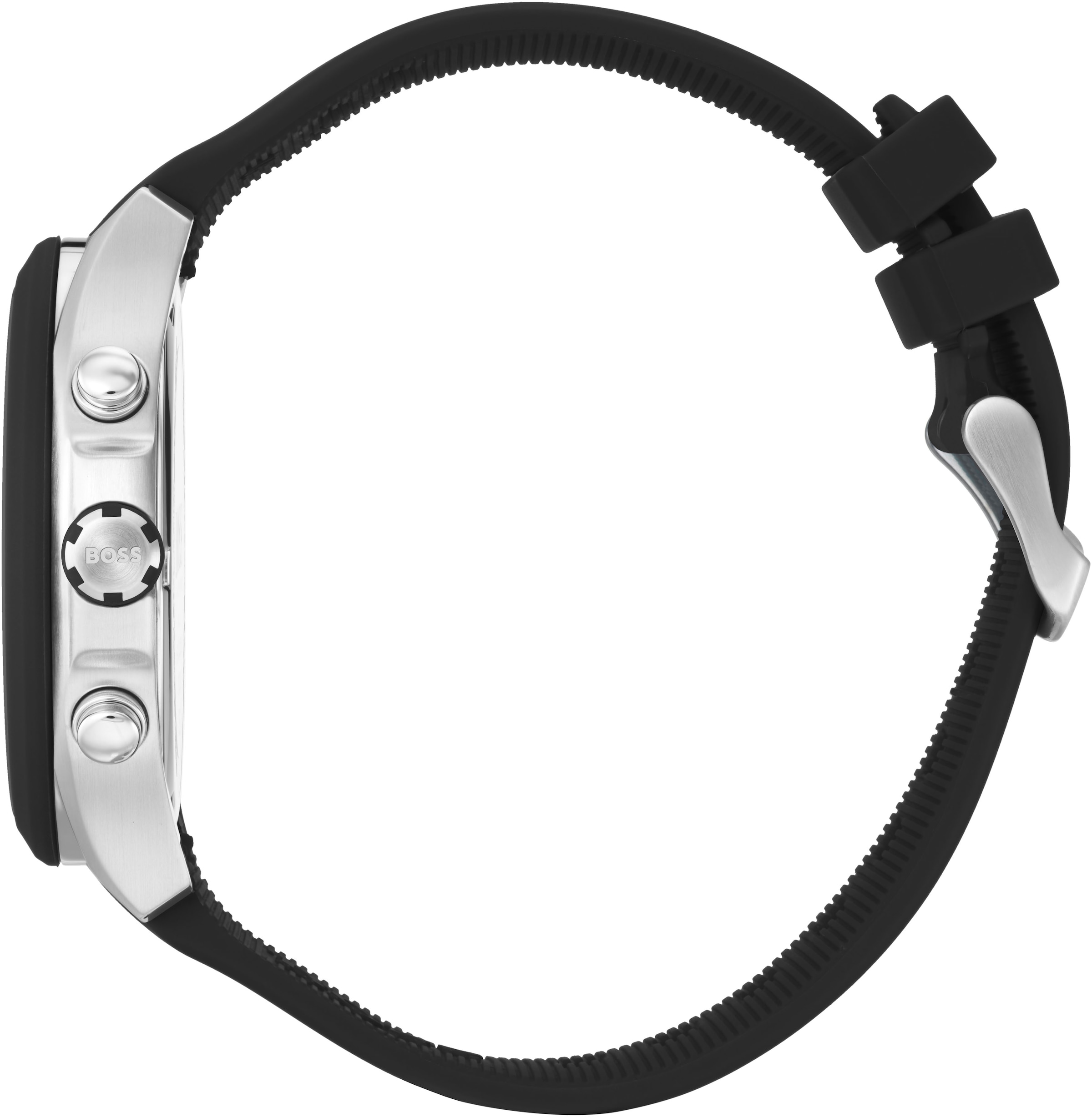 BOSS Chronograph »VELOCITY«, Quarzuhr, Herrenuhr, Armbanduhr, Stoppfunktion, Silikonarmband