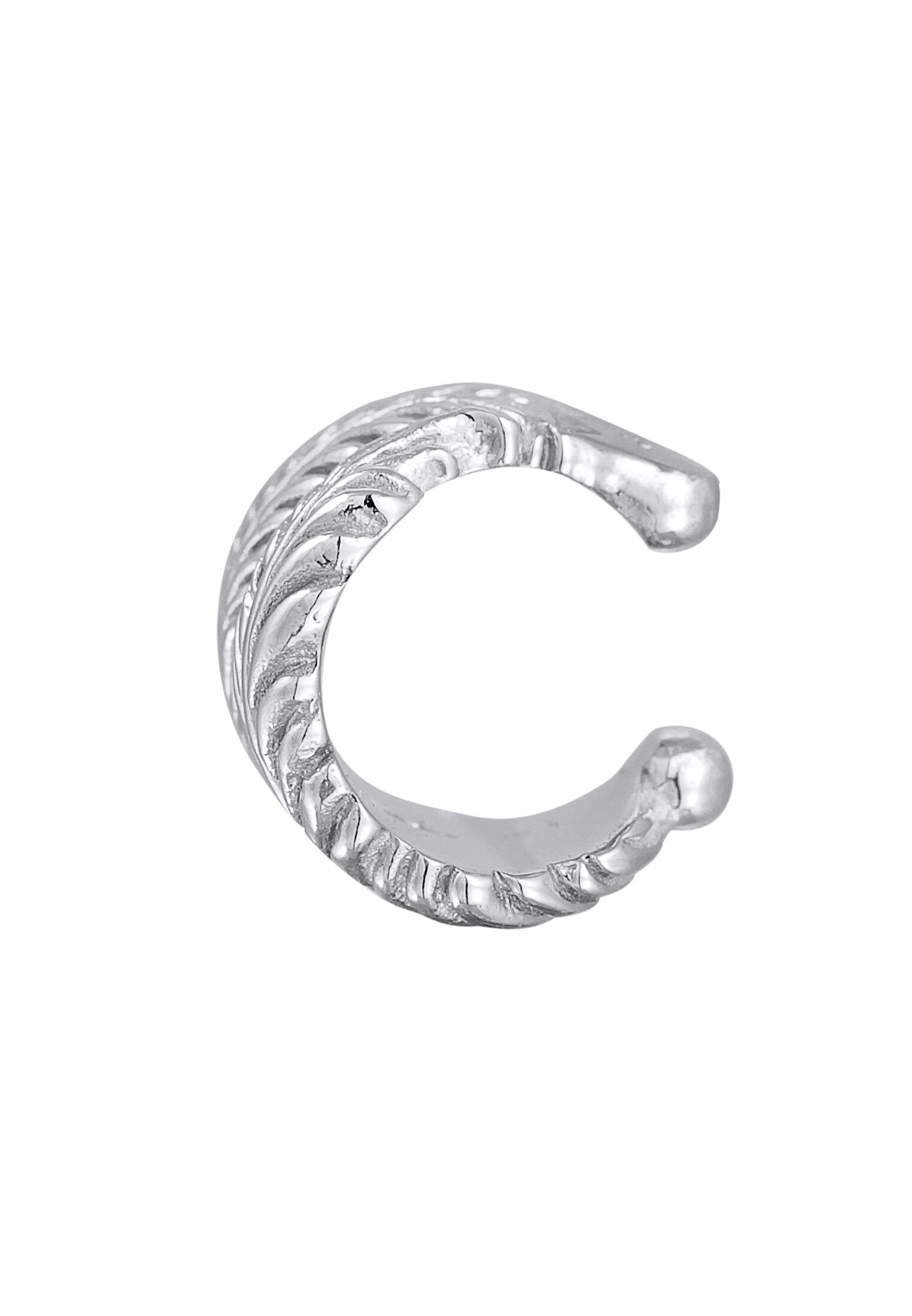 Elli Ohrklemme »Ohrringe Earcuff Single Feder Boho 925 Silber«
