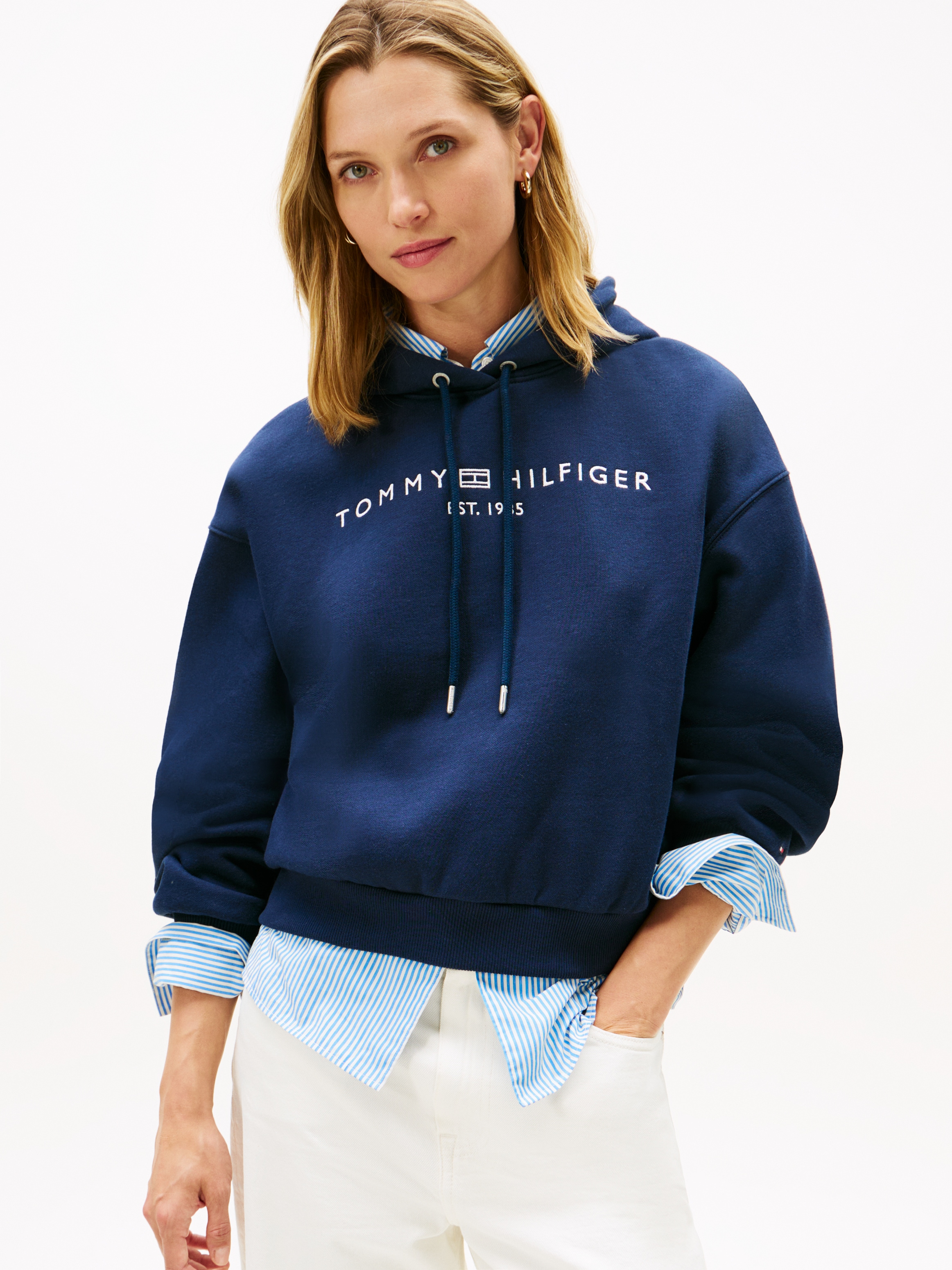 Tommy Hilfiger Kapuzensweatshirt »CORP LOGO MDRN HOODIE«
