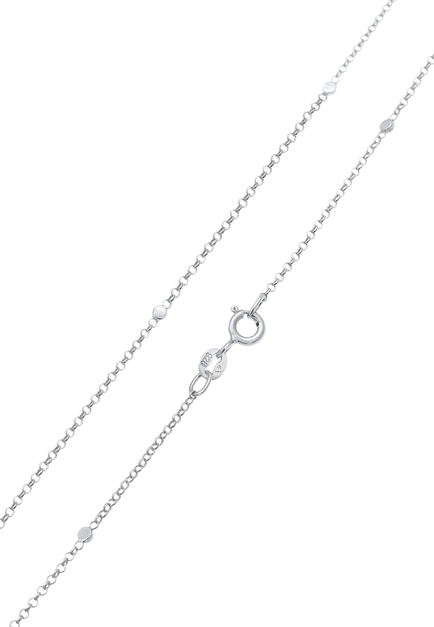 Elli Kette ohne Anhänger »Halskette Basic Erbskette Coin Plättchen 925 Silber«