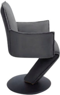 K+W Komfort & Wohnen Drehstuhl »Drive«, Leder CLOUD, Sessel mit federnder Sitzschale, Drehteller in Metall schwarz Struktur