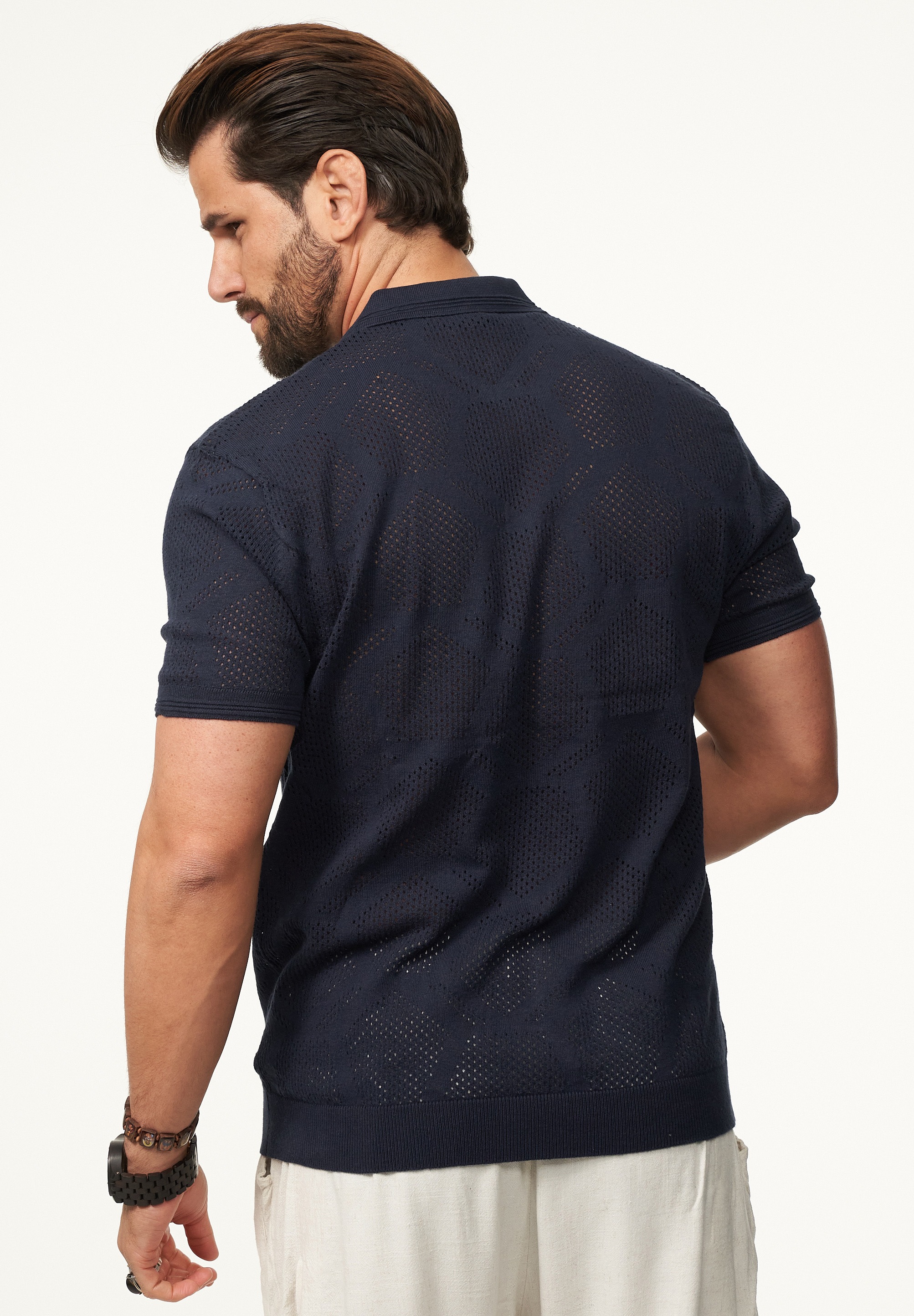 SOULSTAR Poloshirt »Kurzarm Polo T-Shirt für Herren« Herren Kurzarm Strick Polo-Hemd T-Shirt