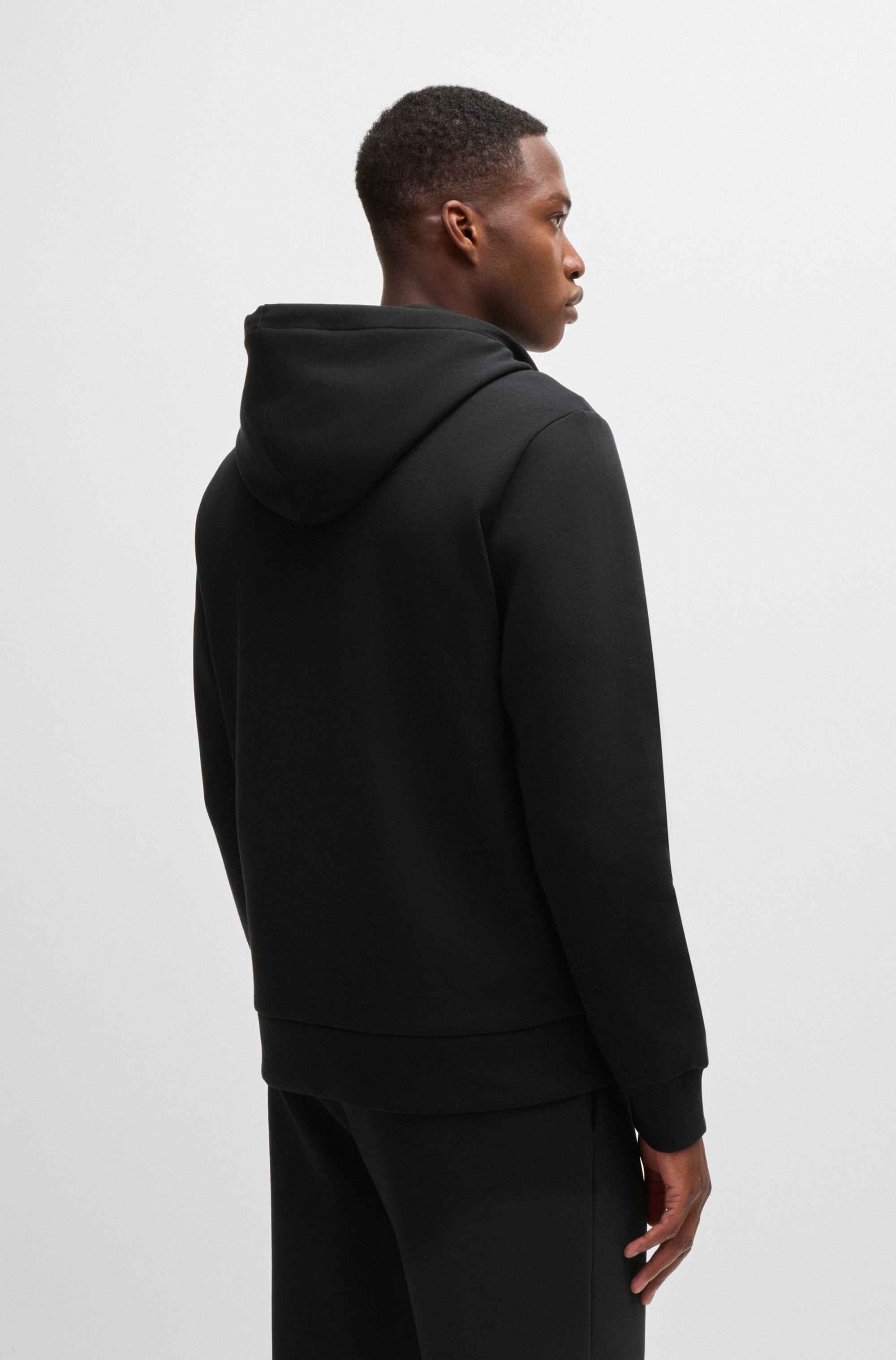 BOSS GREEN Kapuzensweatjacke »Saggy«, mit BOSS Aufdruck