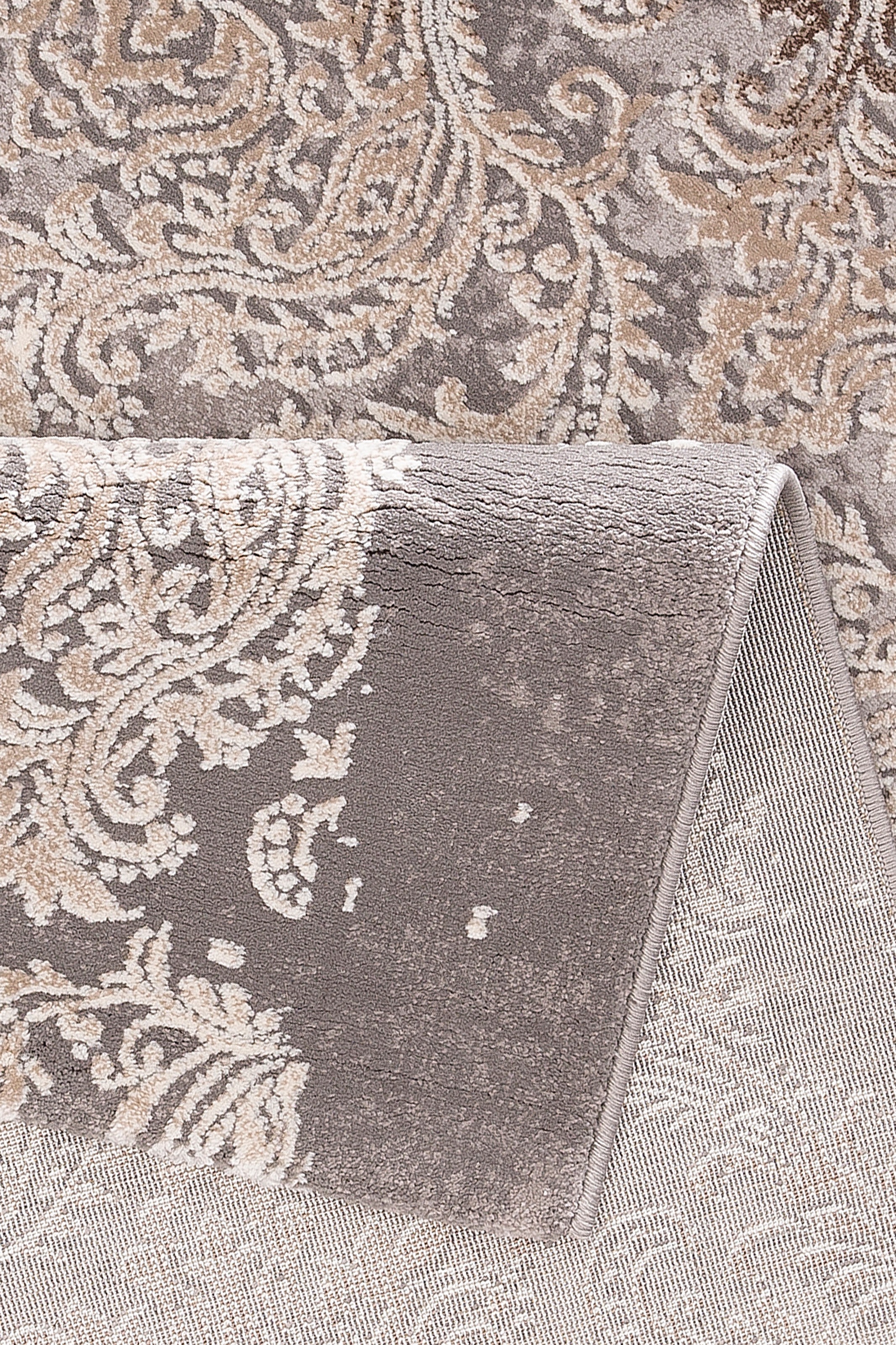 Leonique Teppich »Alisa«, rechteckig, 12 mm Höhe, Hoch-Tief-Effekt, Vintage, florale Ornamente, Kurzflor
