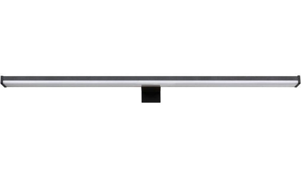 EGLO Spiegelleuchte »PANDELLA 2 Spiegellampe, Alu, Kunststoff, IP44, Badezimmerlampe, Lampe«, 1 flammig, Leuchtmittel LED-Modul | LED wechselbar, Wand-/Deckenleuchte, L60 x H4 x AL12 cm, schwarz, 11W inkl.