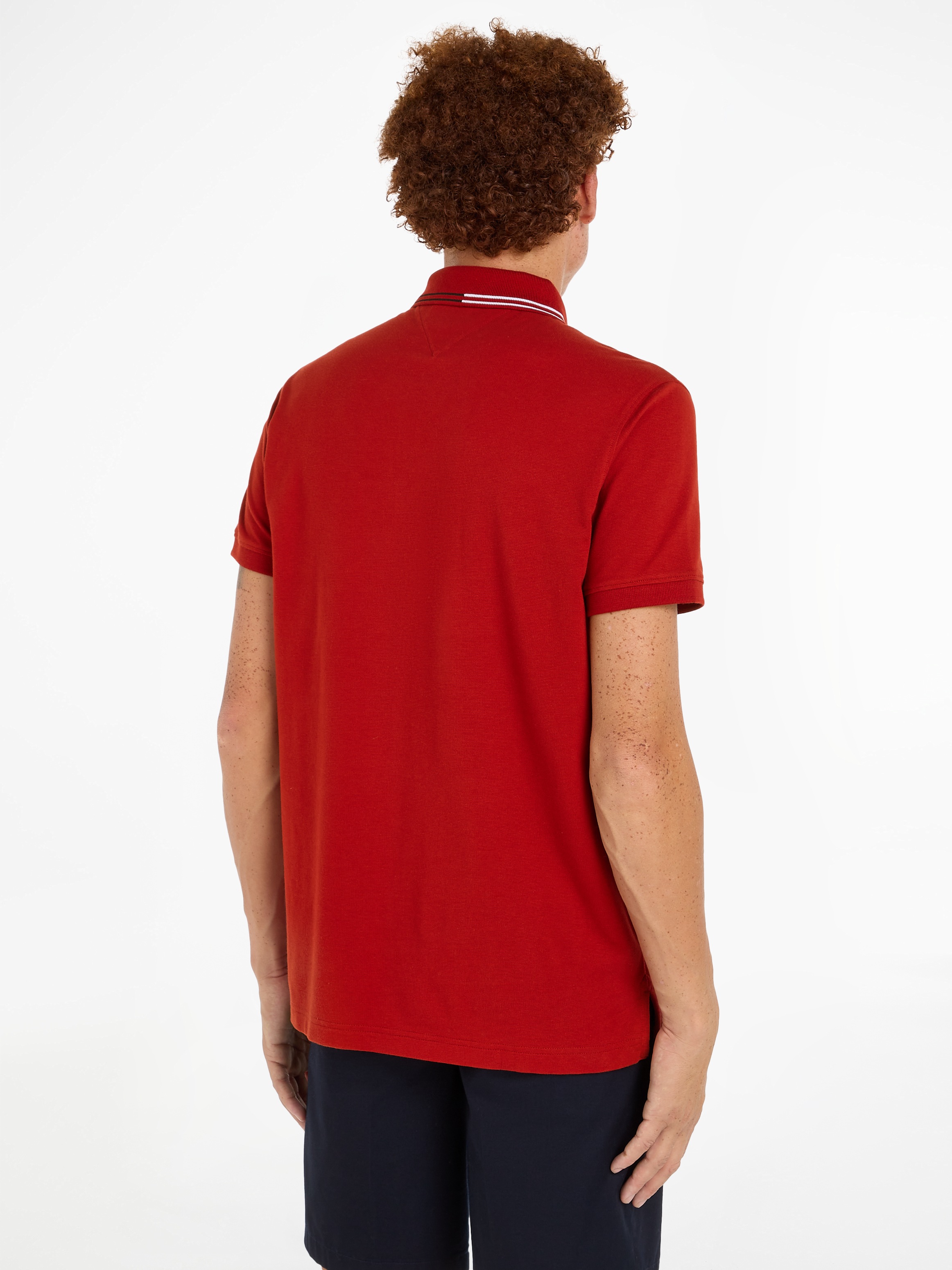 Tommy Hilfiger Poloshirt »RWB ZIP PLACKET TIPPING REG POLO«, mit kontrastfarbenen Streifen am Kragen