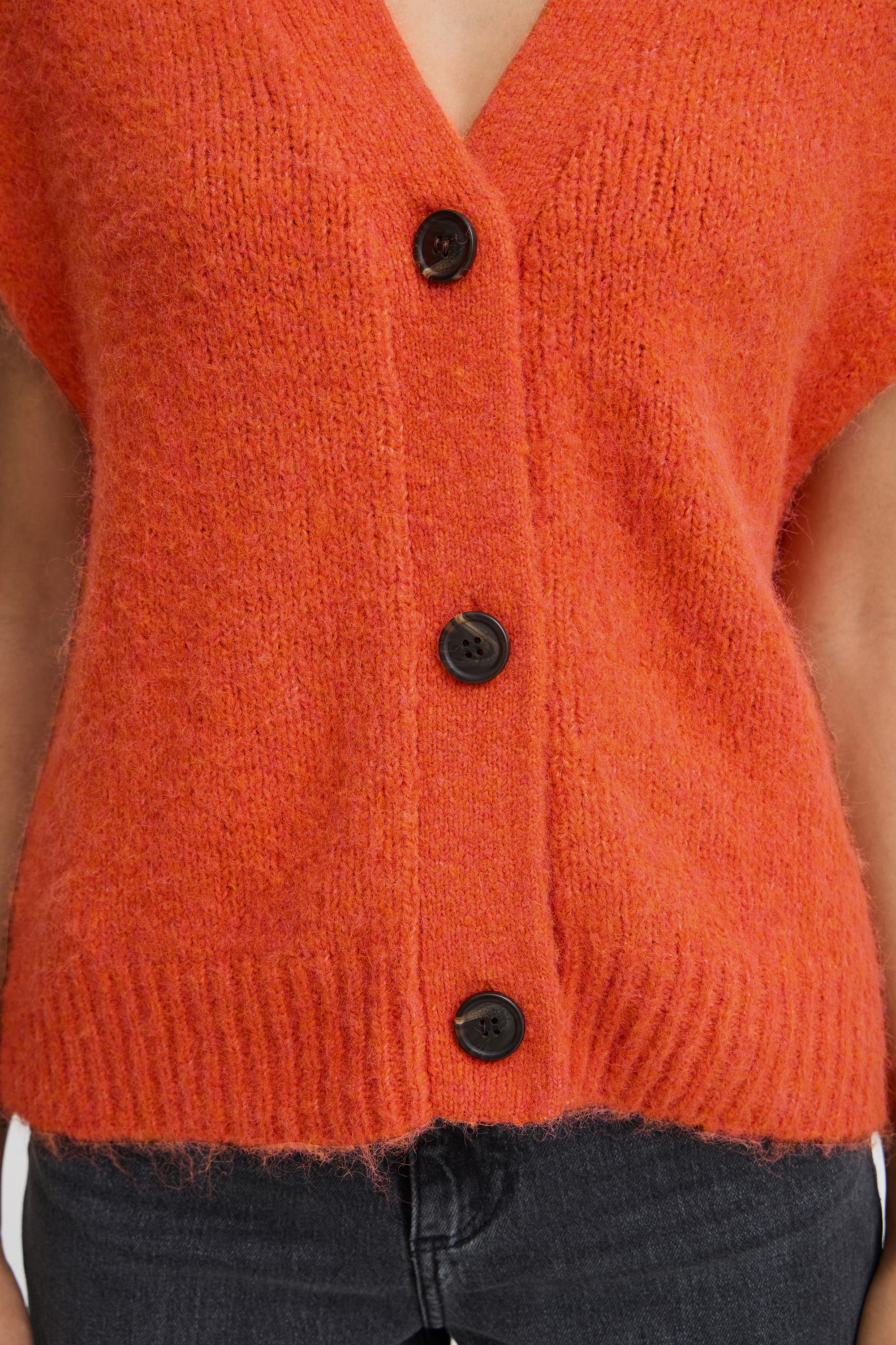 b.young Strickjacke »Damen Kurzarm-Bluse BYMILLERS«