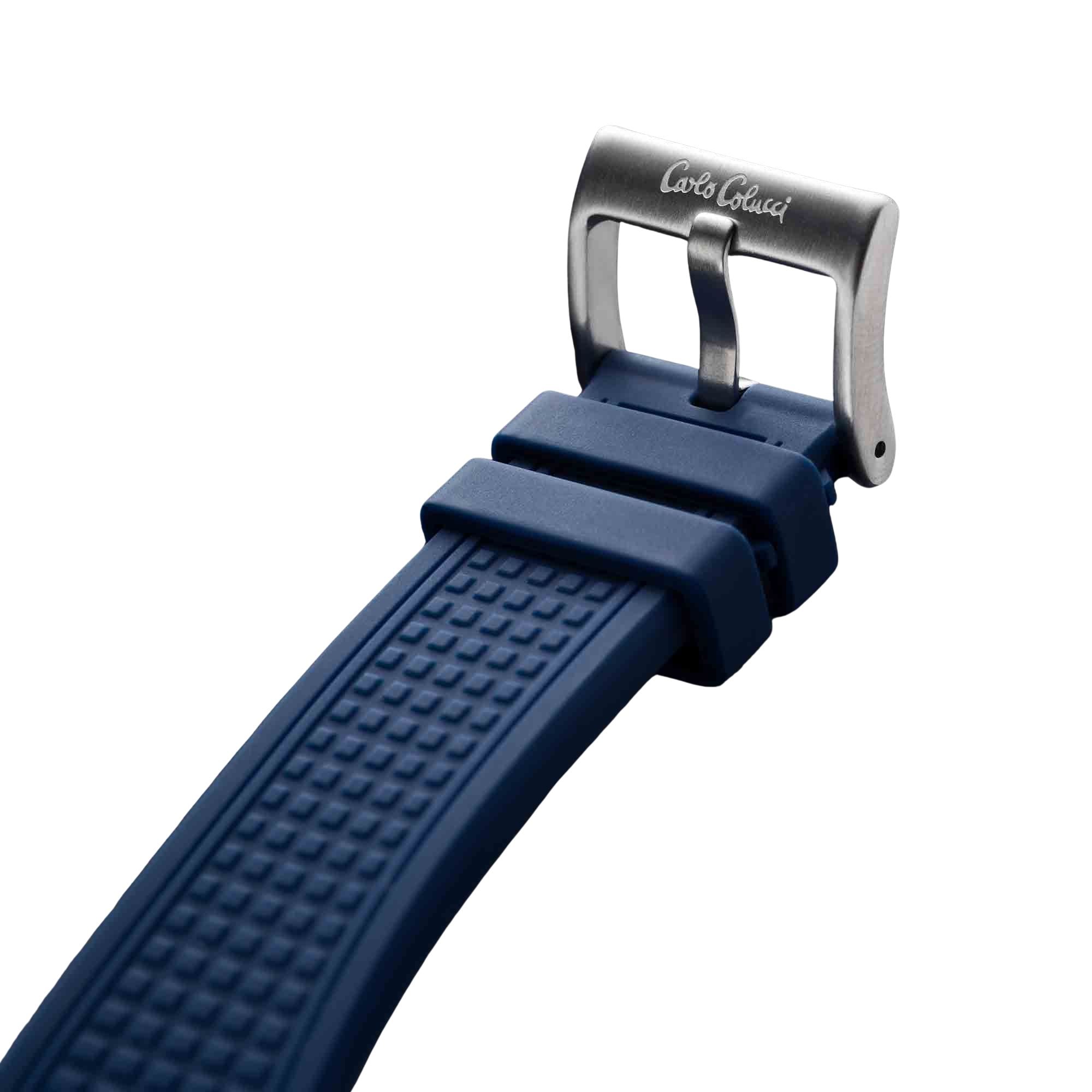 CARLO COLUCCI Quarzuhr »CC501-1« Armbanduhr, Herrenuhr, Silikonarmband, analog