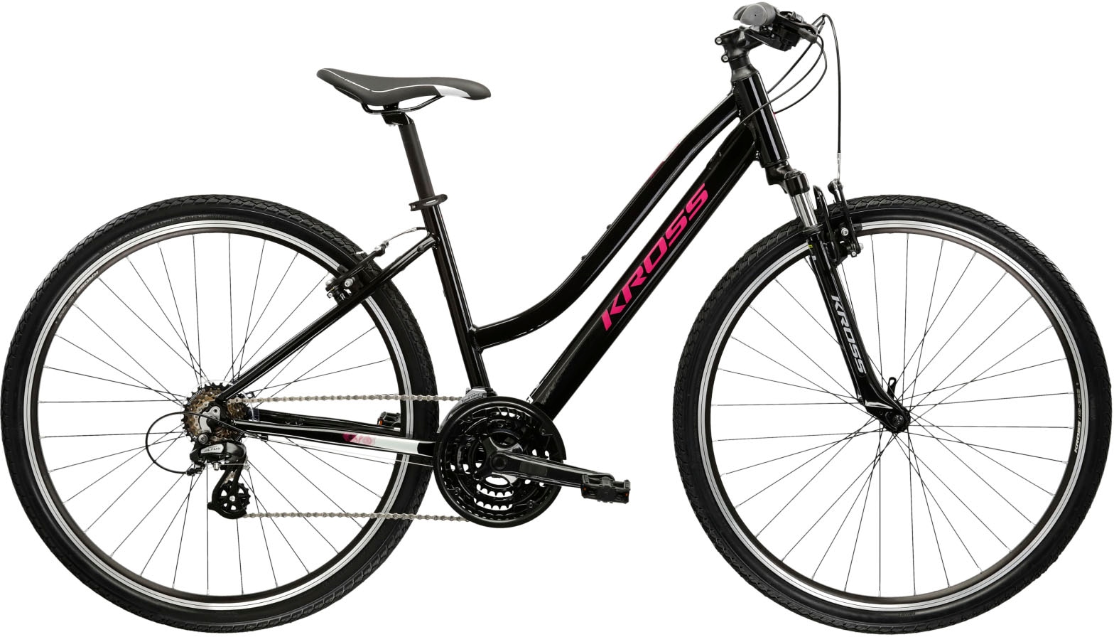 Kross Crossrad »Evado 2.0« 21 Gang Shimano ALTUS M310 Schaltwerk Kettenschaltung in schwarz, Größe 28 Zoll (71,12 cm) hinten: 28 Zoll (71,12 cm)
