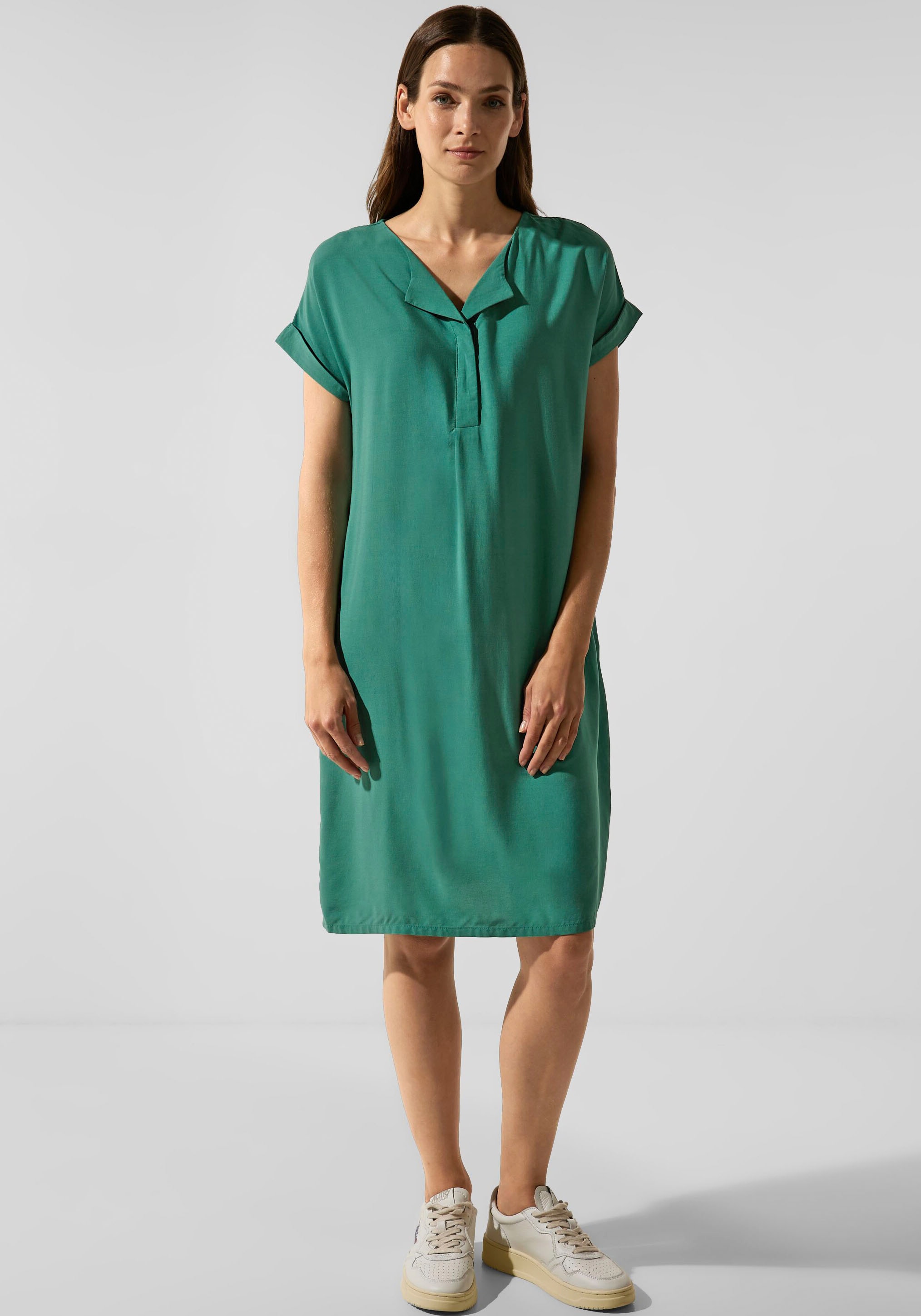 STREET ONE A-Linien-Kleid, mit seitlichen Taschen im OTTO Online Shop