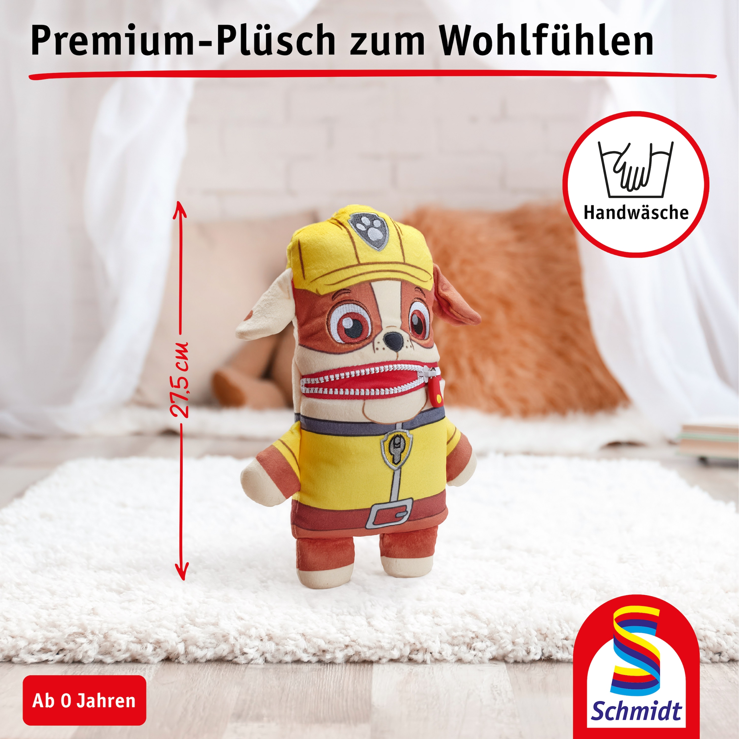Schmidt Spiele Plüschfigur »Paw Patrol, Sorgenfresser Rubble 27,5 cm«