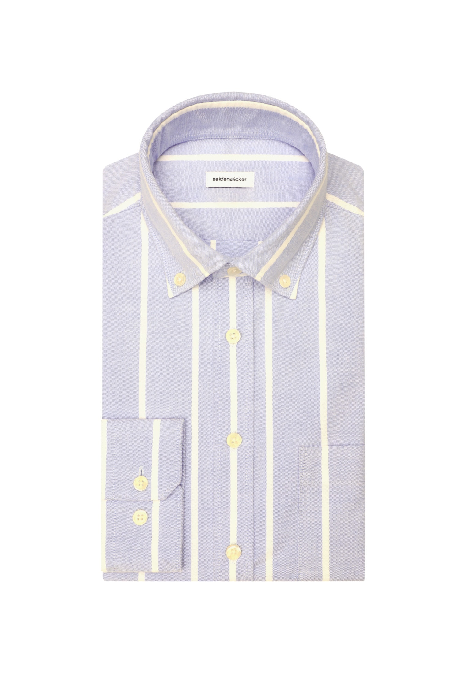 seidensticker Businesshemd »Schwarze Rose«, Slim Langarm Button-Down-Kragen Streifen