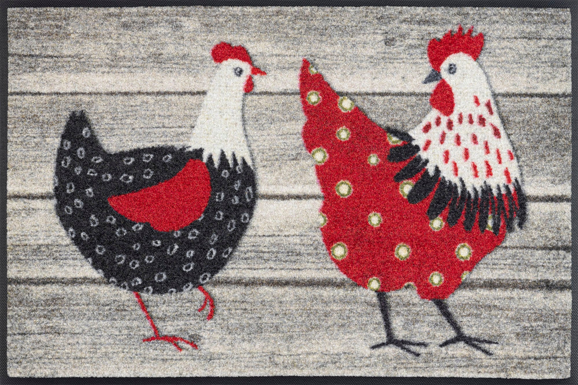 wash+dry by Kleen-Tex Fußmatte »Chicken Farm«, rechteckig, 7 mm Höhe