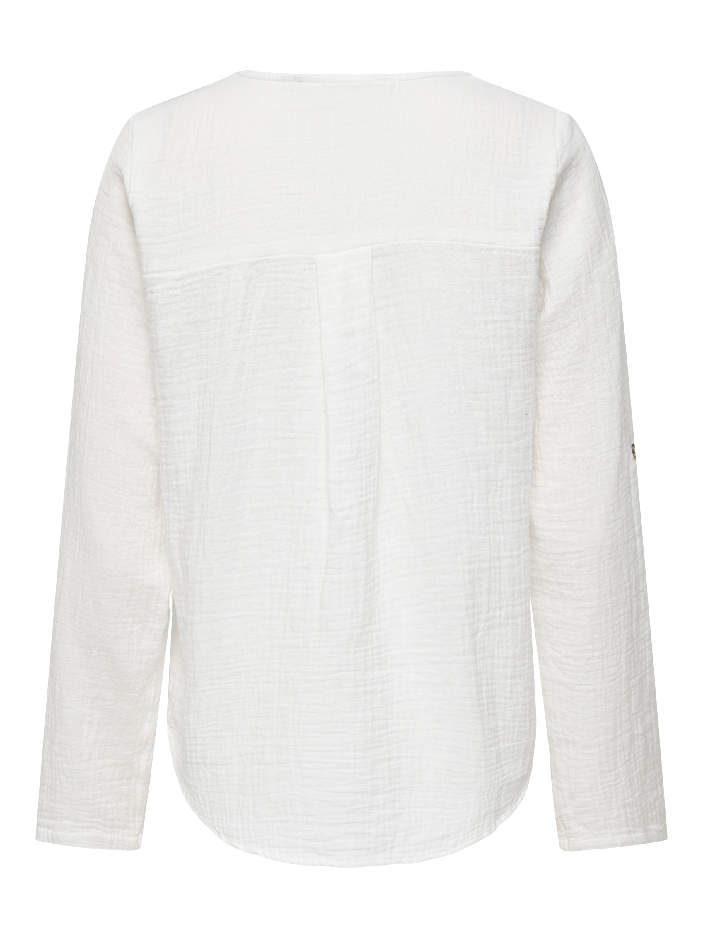 ONLY Langarmbluse »ONLTHYRA LIFE V-NECK L/S SHIRT NOOS WVN« Baumwolle, regular fit