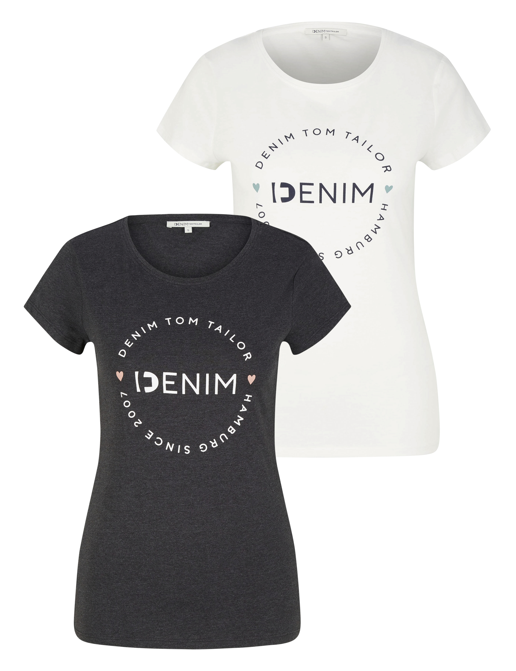 T-Shirt, (Packung, 2 tlg., 2-er Pack)
