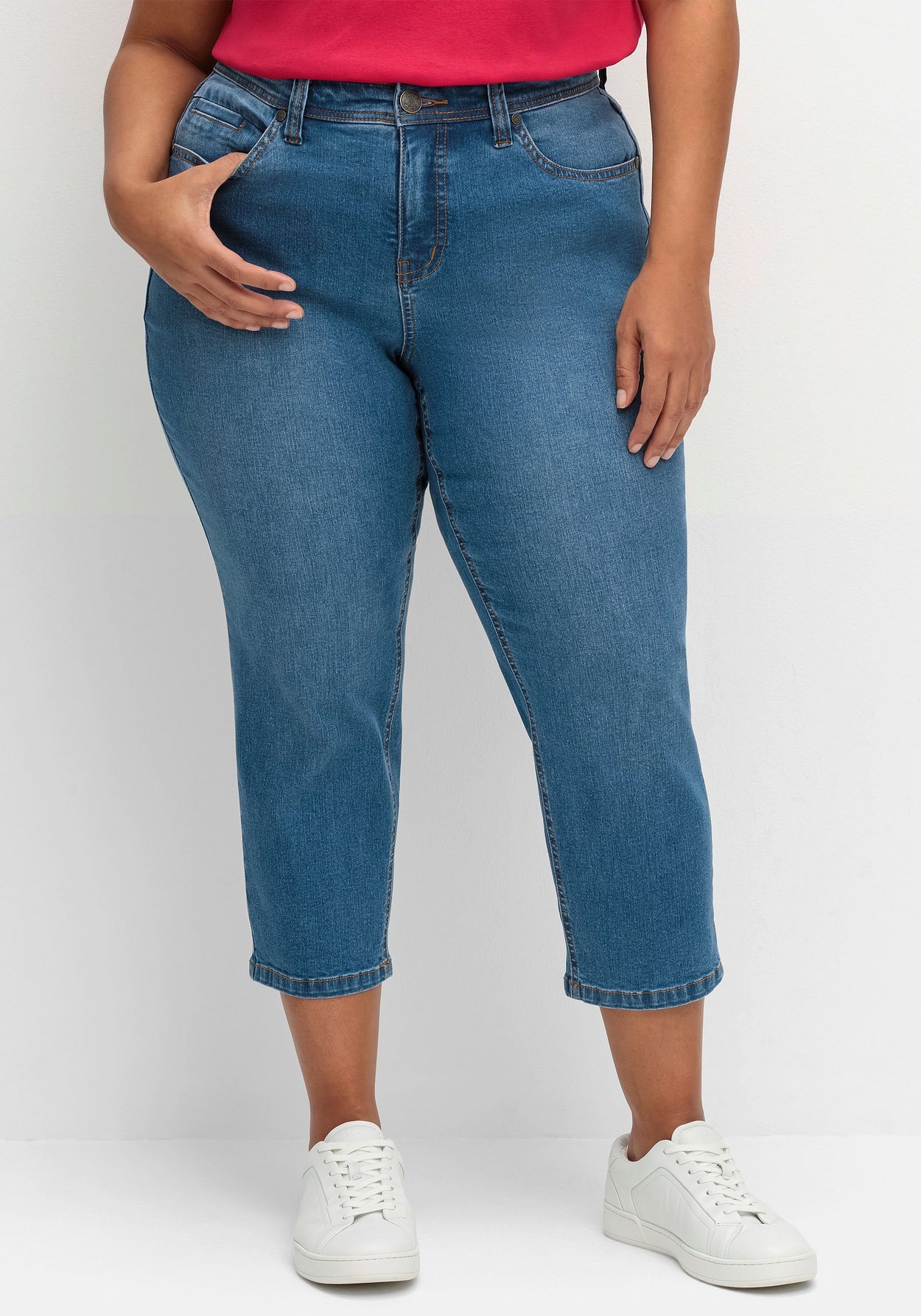 Sheego Stretch-Jeans »Schmale 7/8-Jeans im Curvy-Schnitt PIA«