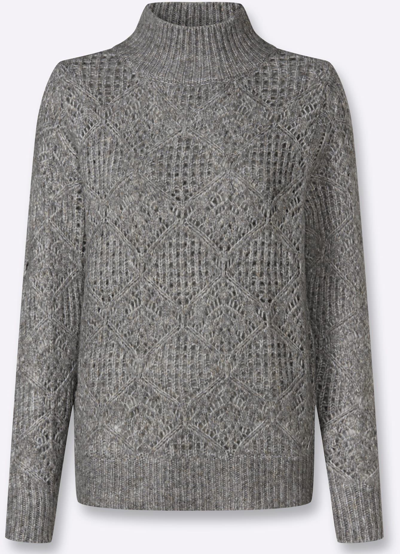 Inspirationen Ajourpullover »Stehkragen-Pullover«
