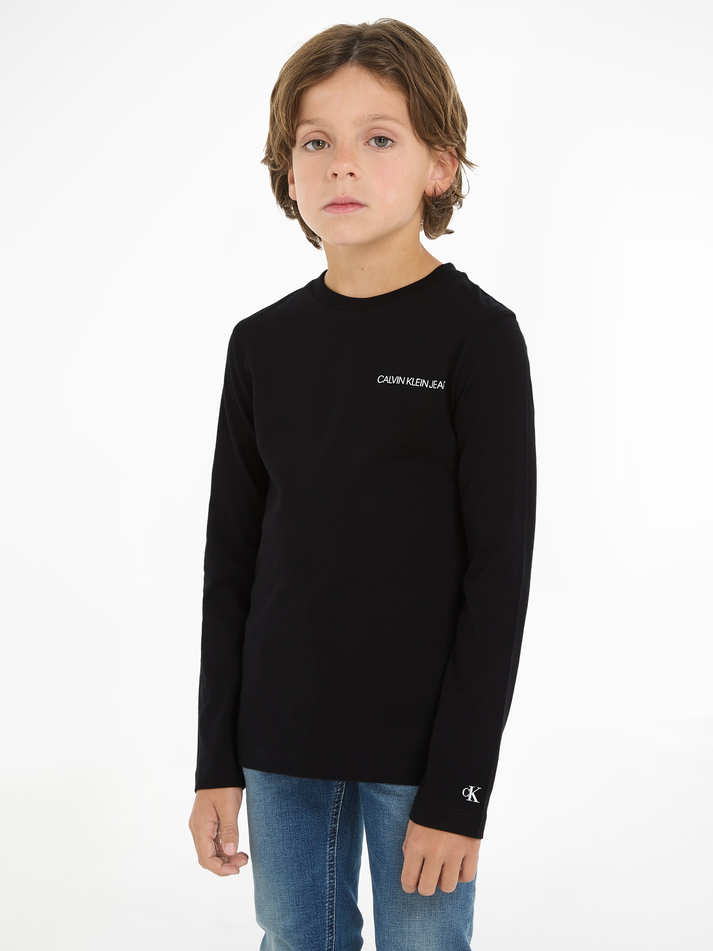 Calvin Klein INST. bestellen Kinder bei T LS für OTTO Jeans SHIRT«, Langarmshirt »CHEST
