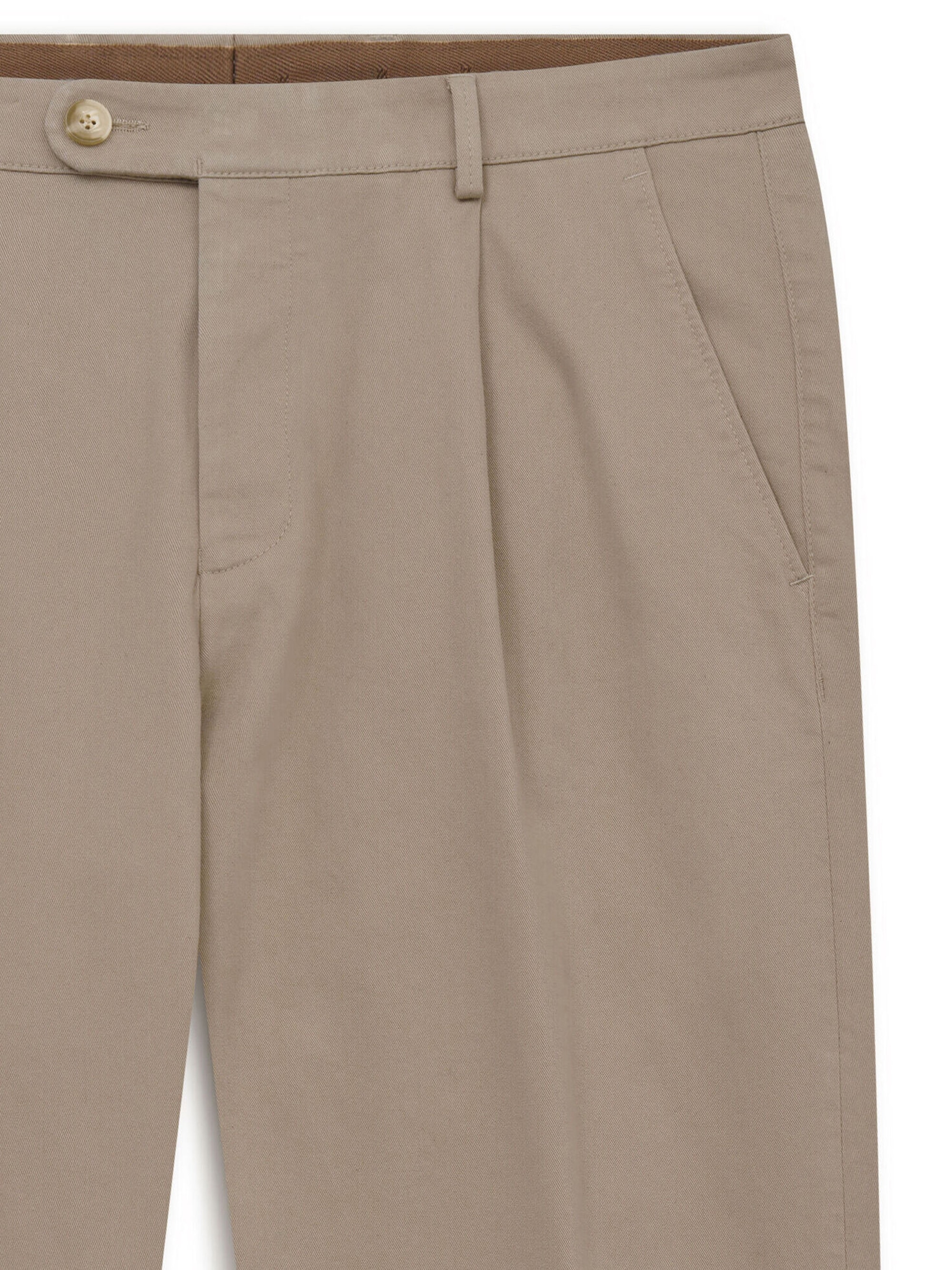 bugatti Bundfaltenhose »Tapered Fit«  Tapered Fit Baumwoll-Stretch