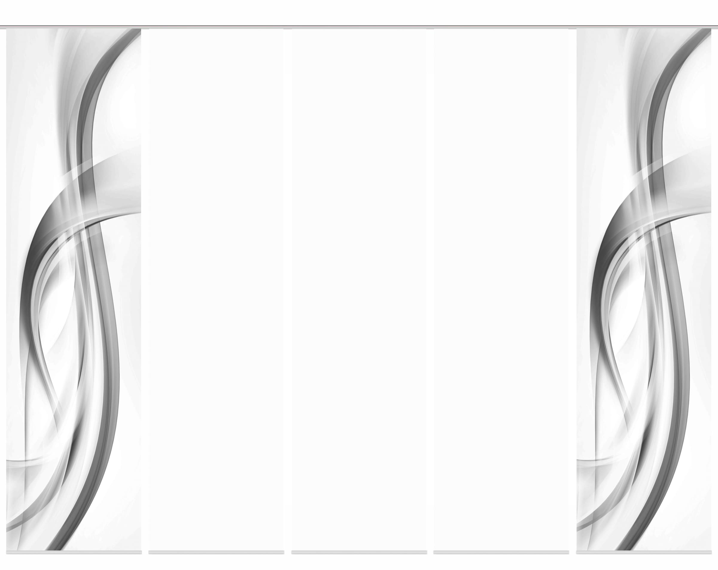 HOME WOHNIDEEN Schiebegardine »FALA« Paneelwagen 5 Stk. tlg. Schiebevorhang Digi 5er Set FALA BEERE