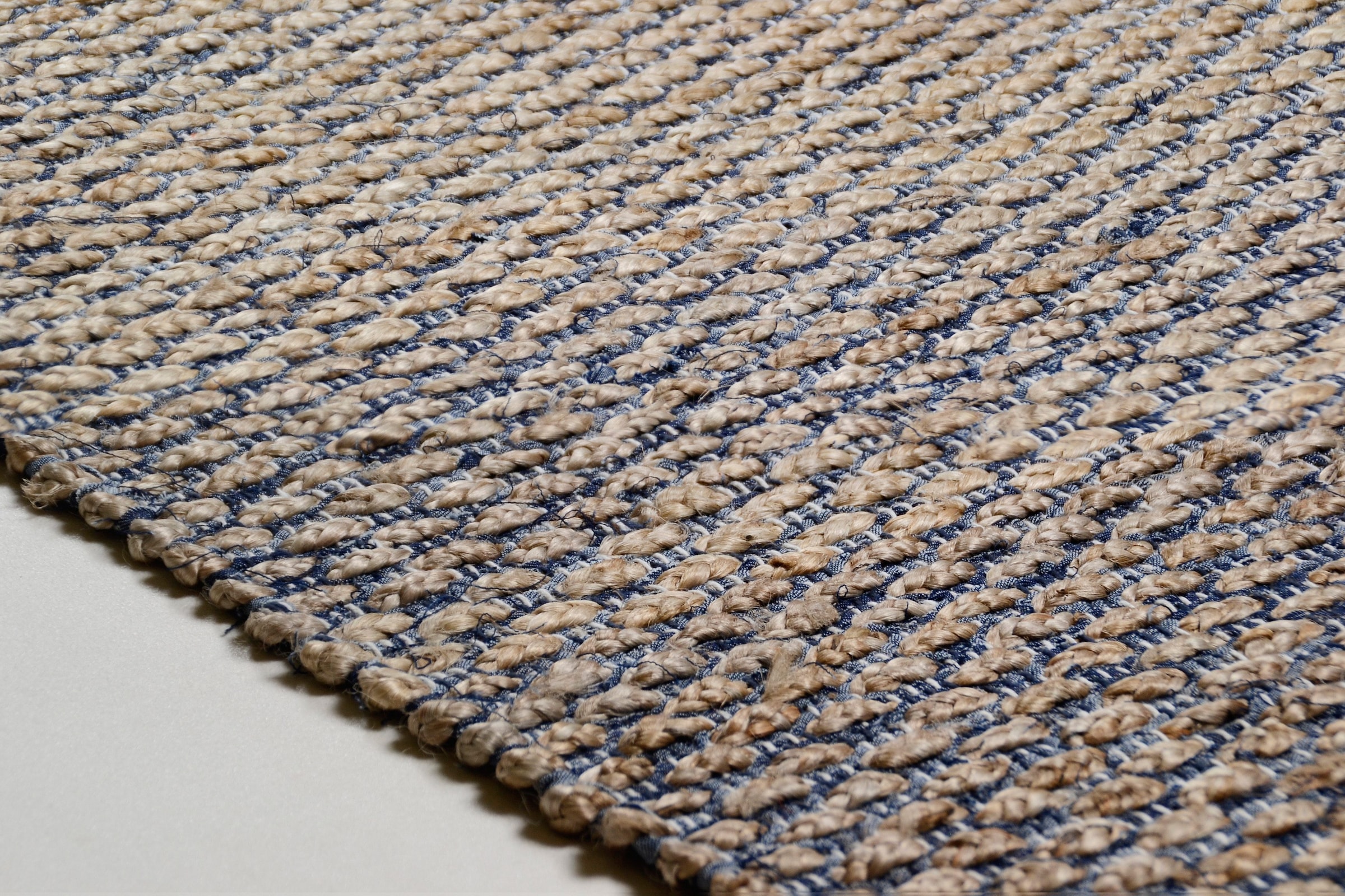 TOM TAILOR HOME Teppich »Braid«, rechteckig, 7 mm Höhe, Flachgewebe, handgewebt, Material: 70% Jute, 30% Baumwolle