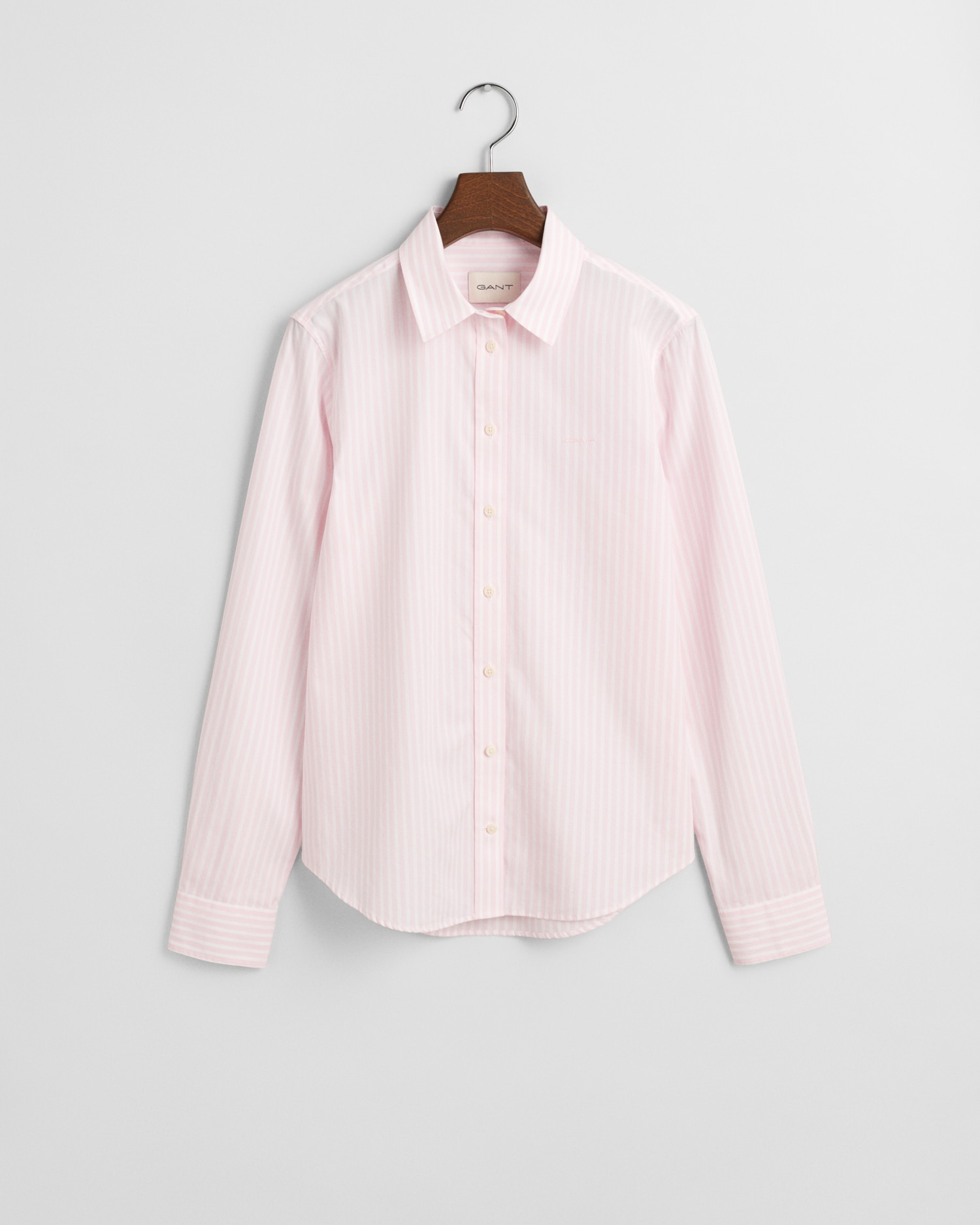 Gant Hemdbluse »REG POPLIN STRIPED SHIRT«, mit einer kleinen Logostickerei auf der Brust