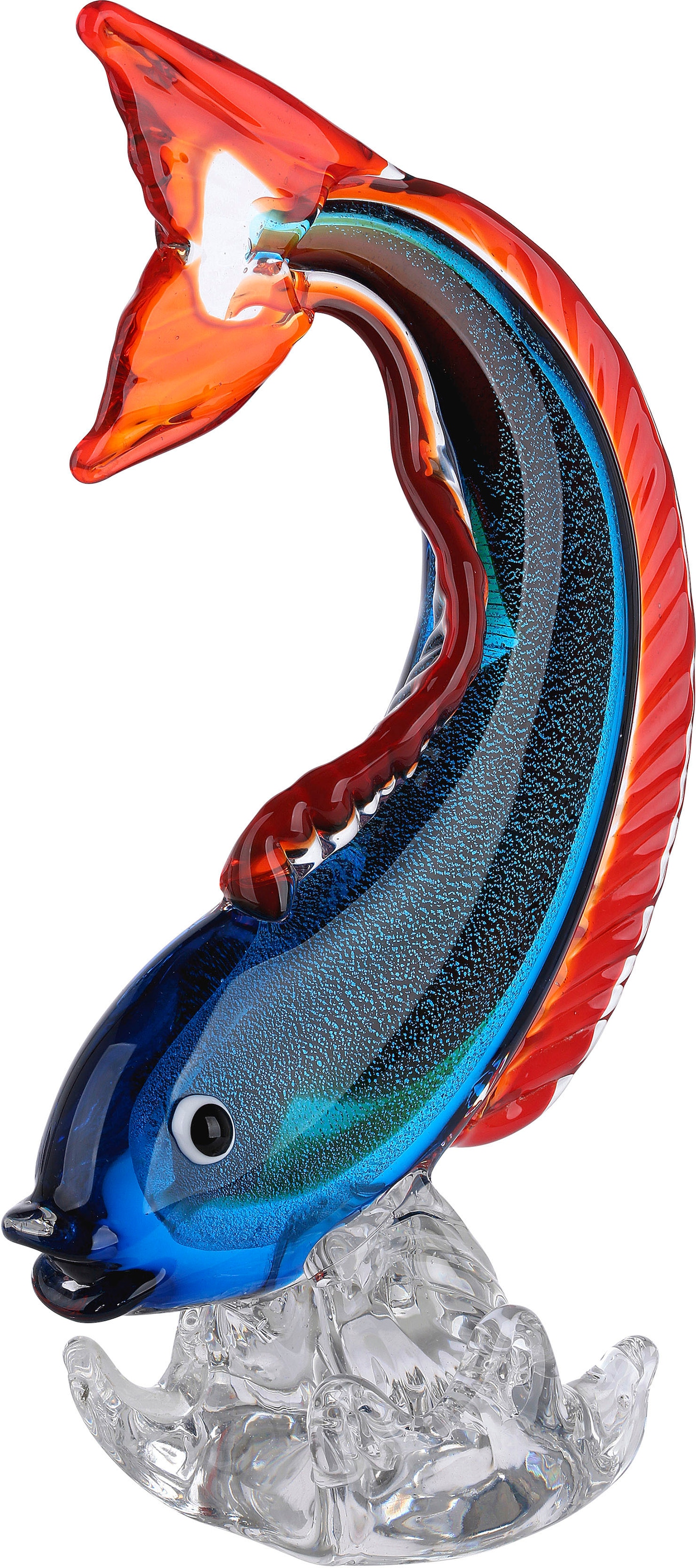 GILDE GLAS art Dekofigur »Skulptur Fisch«, (1 St.), blau, Glas im OTTO  Online Shop