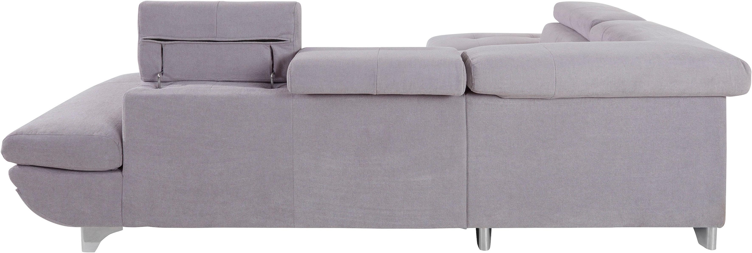 COTTA Ecksofa »Enterprise L-Form«, mit Arm- & Kopfteilverstellung, wahlweise mit Bettfunktion