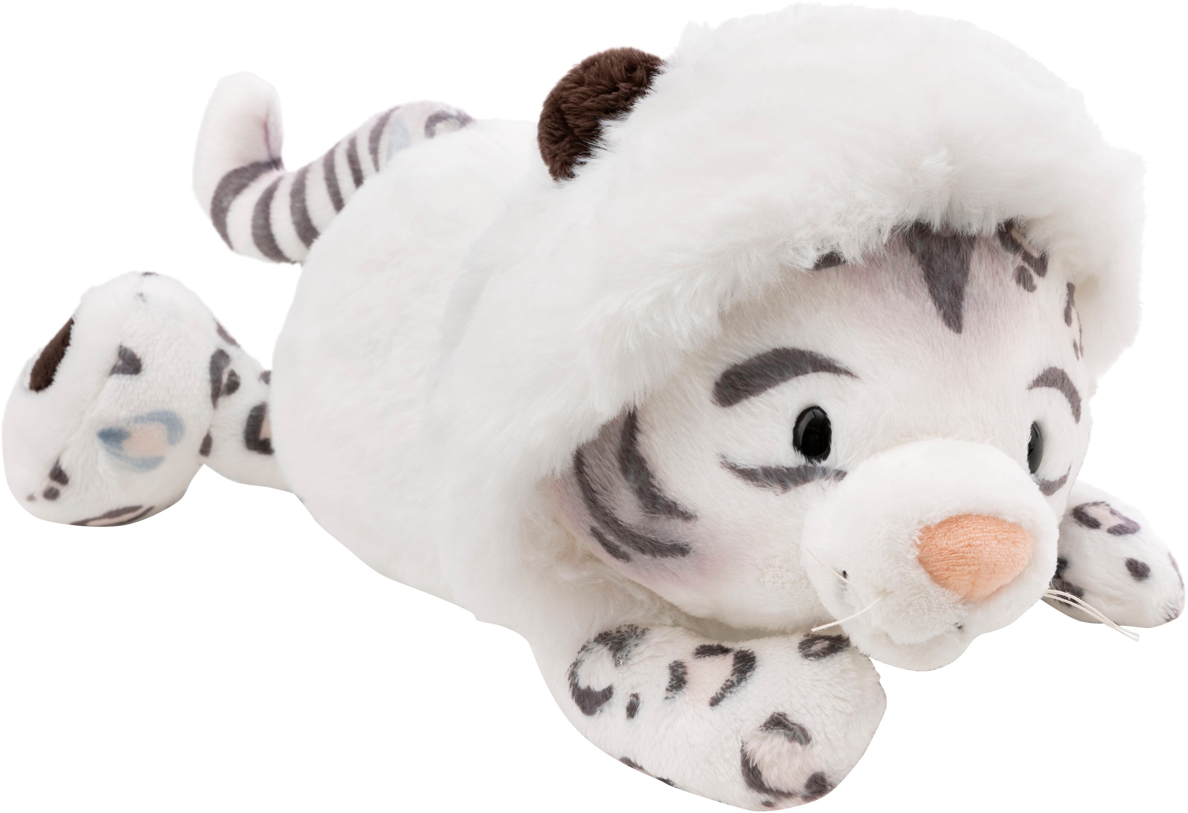 Nici Kuscheltier »Winter, Schneeleopard Eleni Snowbell, 30 cm liegend«, liegend; enthält recyceltes Material