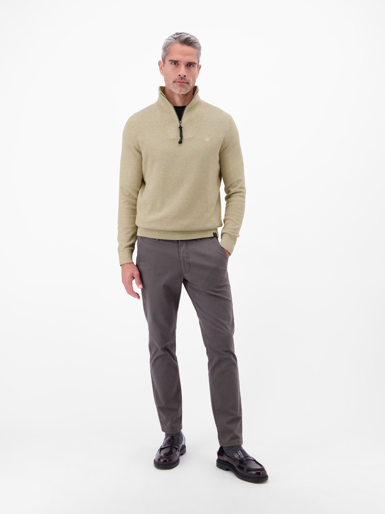 LERROS Strickpullover »Herren Stricktroyer in Twist-Struktur«