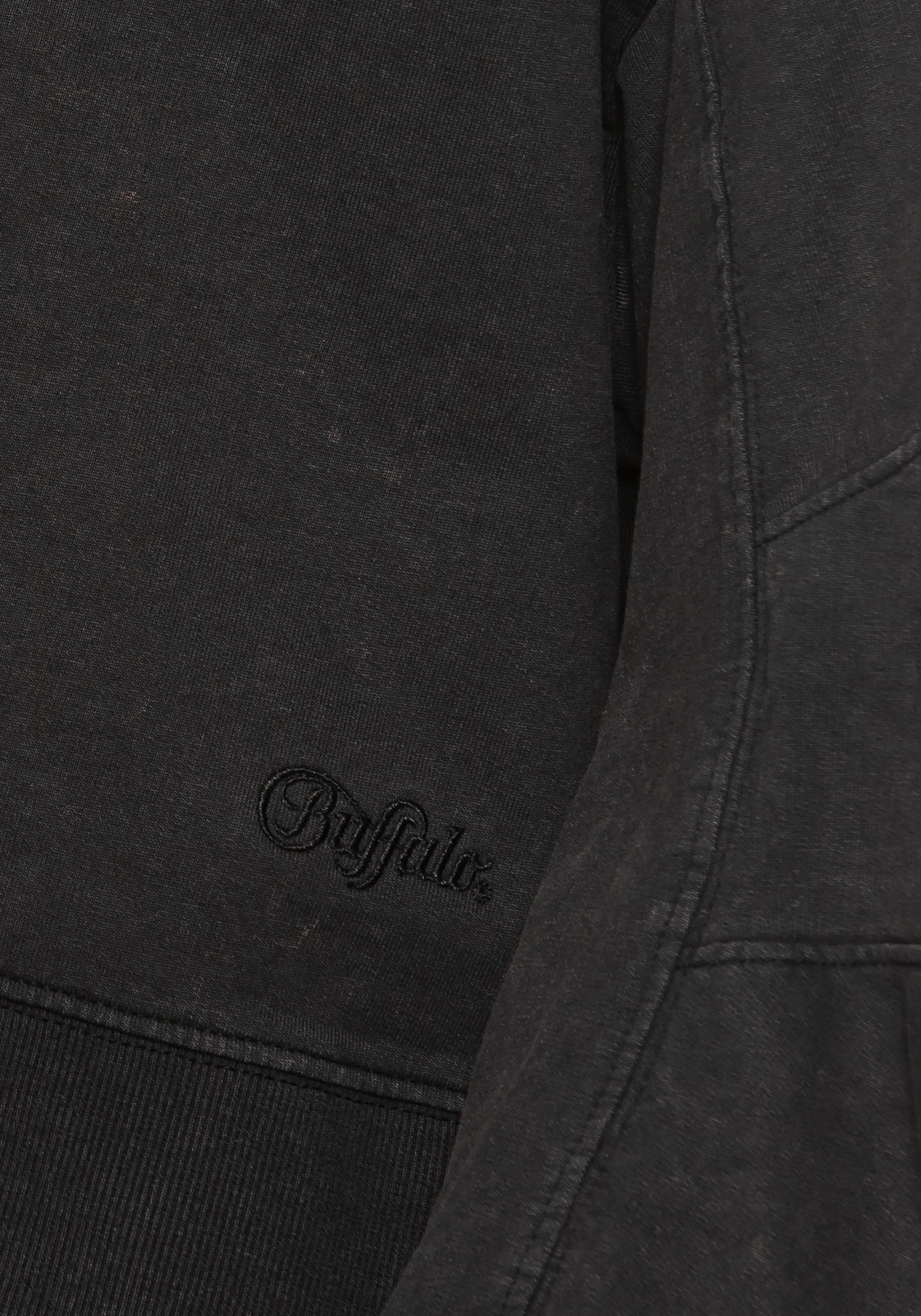 Buffalo Hoodie, (1 tlg.), Kapuzenpullover im Used-Look, Loungewear
