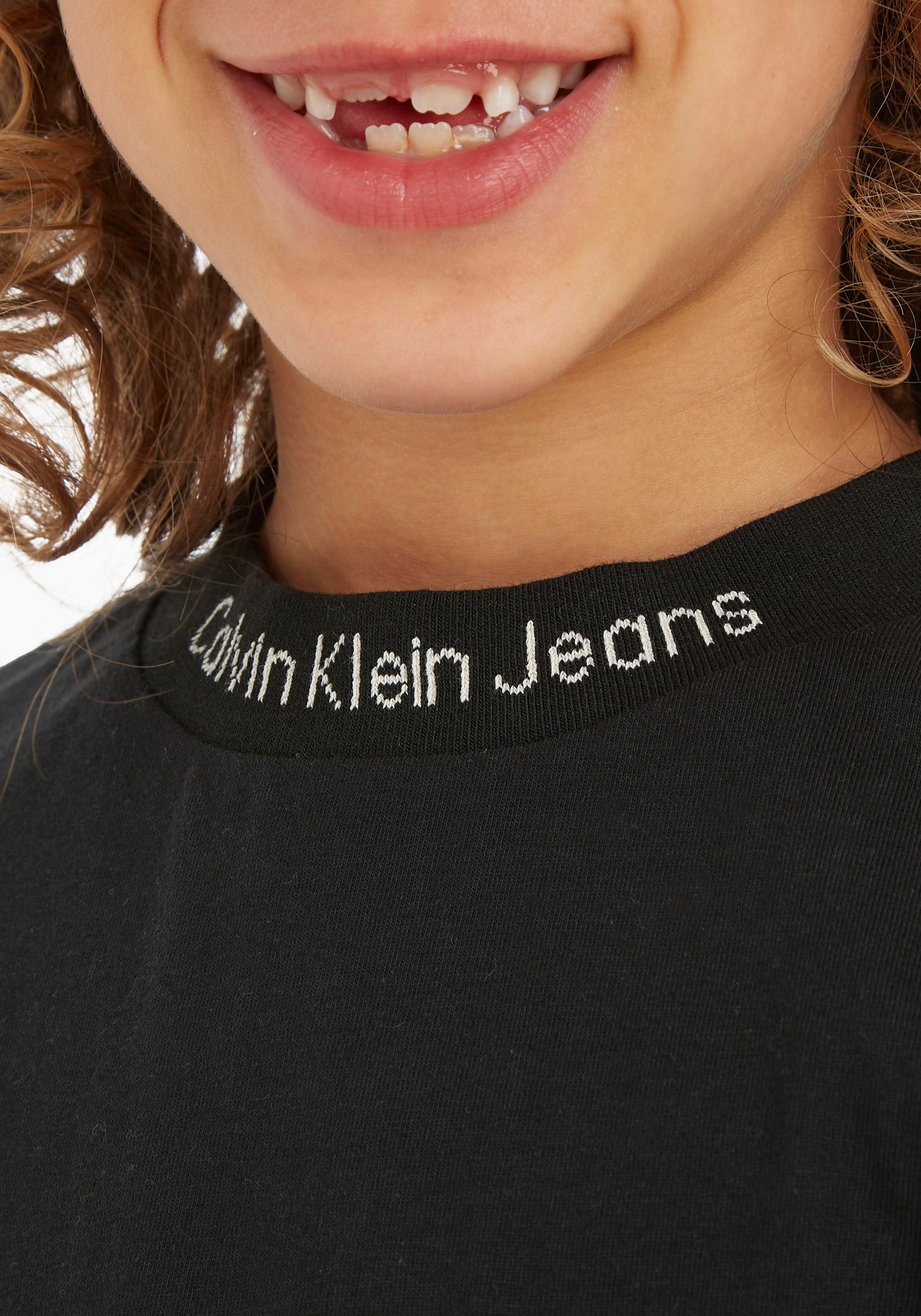 Calvin Klein Jeans Langarmshirt »INTARSIA LOGO LS T-SHIRT«