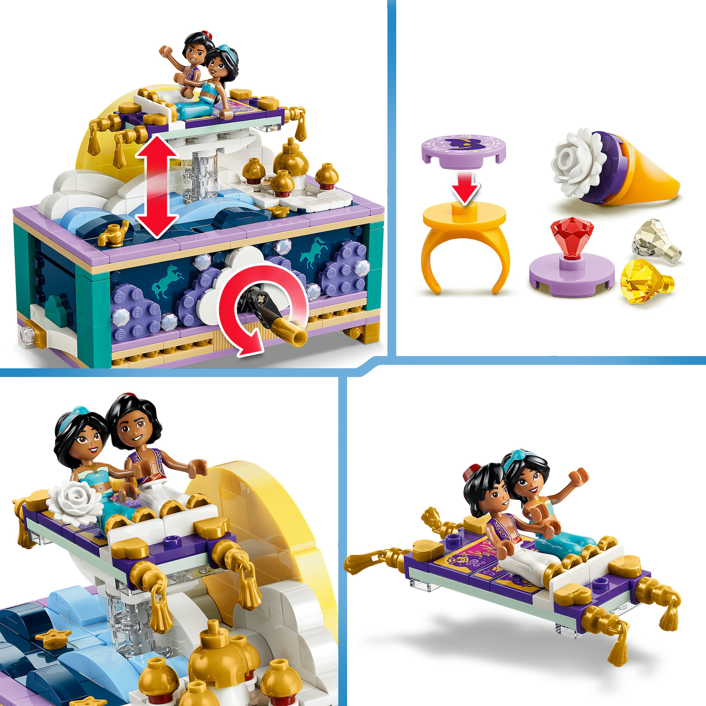 LEGO® Konstruktionsspielsteine »Jasmins Schmuckkästchen (43295), LEGO Disney Princess«