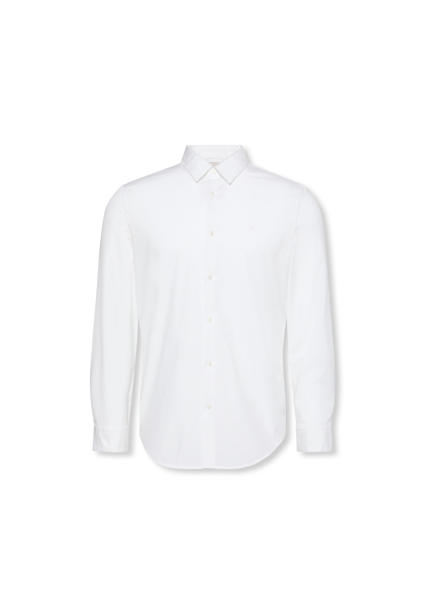 Calvin Klein Langarmhemd »LS SOLID STRETCH SLIM SHIRT«, in Unifarbe