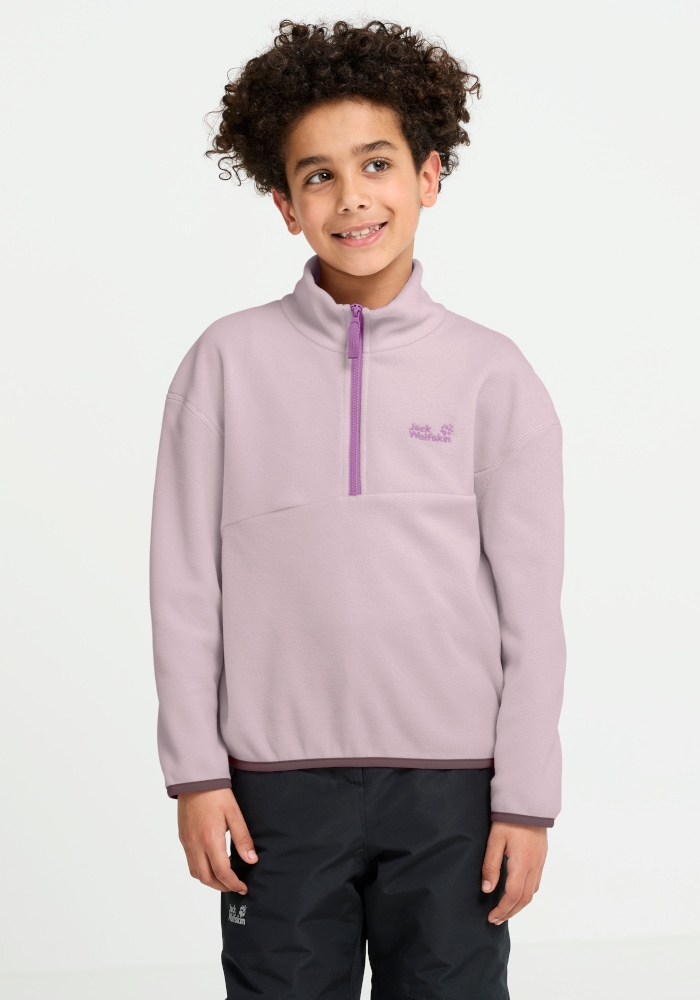 Jack Wolfskin Fleecepullover »TAUNUS 100 REBEL HZ K«, mit wärmendem Fleece, wasserabweisend, windabweisend, atmungsaktiv
