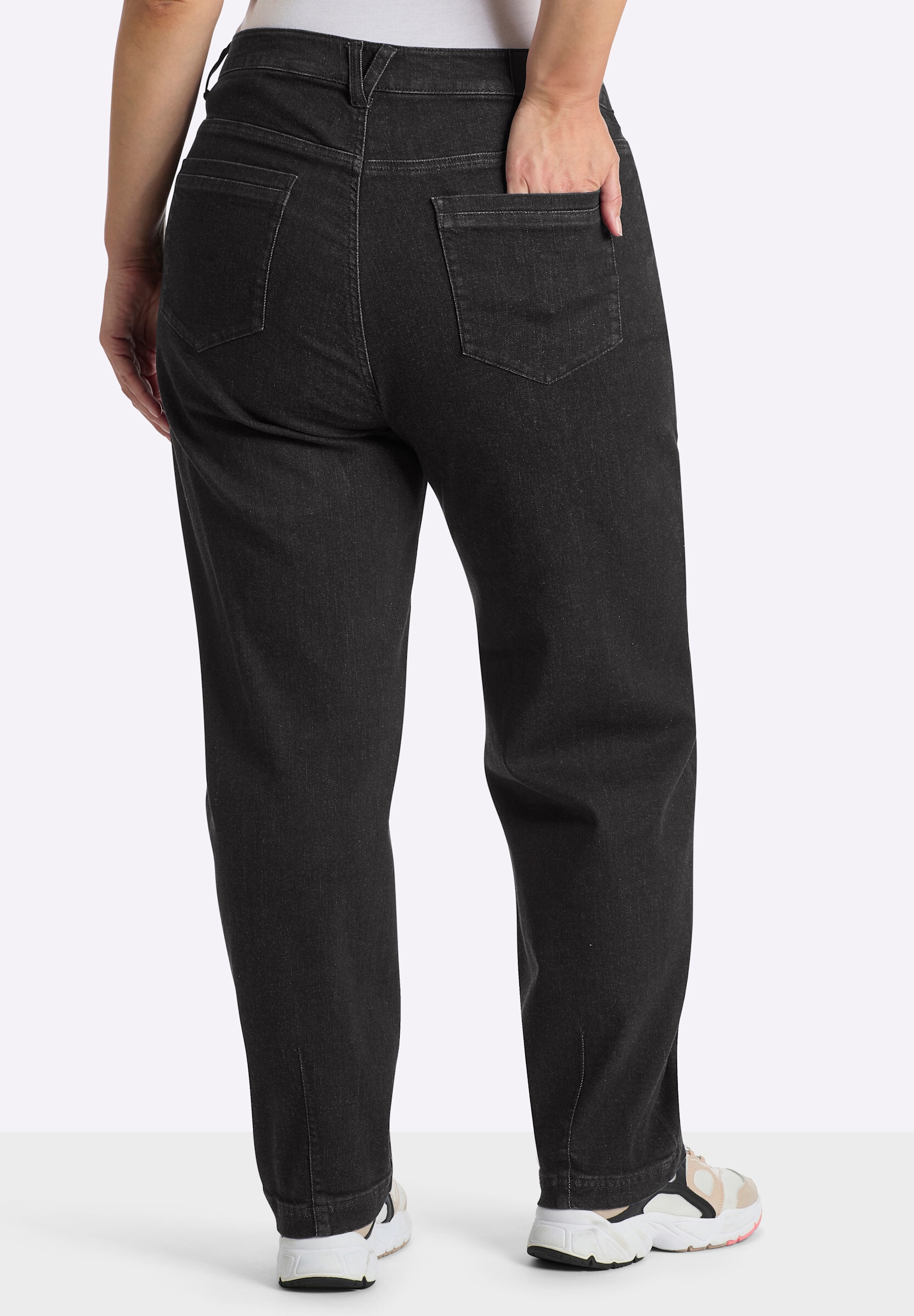 Sheego 5-Pocket-Jeans »Jeans Jeans mit Barrel-Leg«