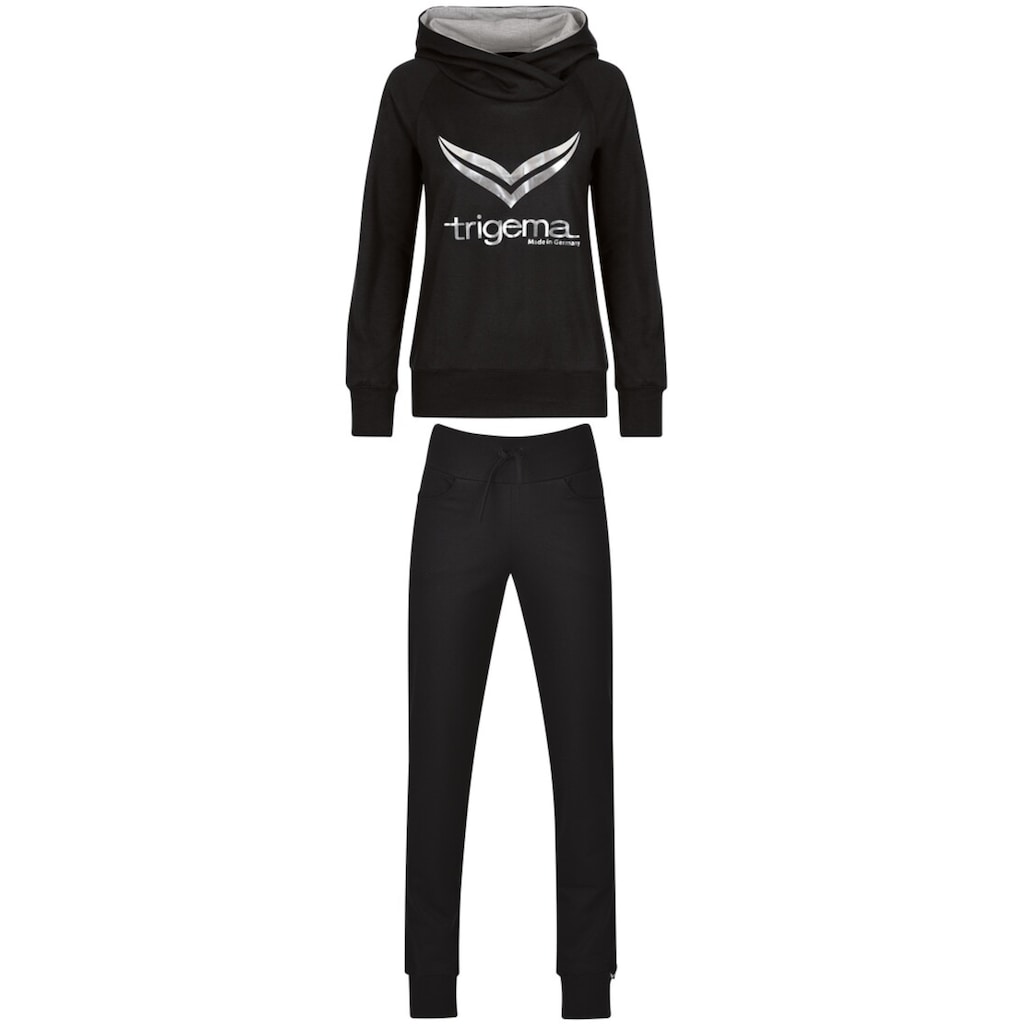 Trigema Jogginganzug »TRIGEMA Schickes Freizeitset mit Kapuzenpullover«, (2 tlg.)