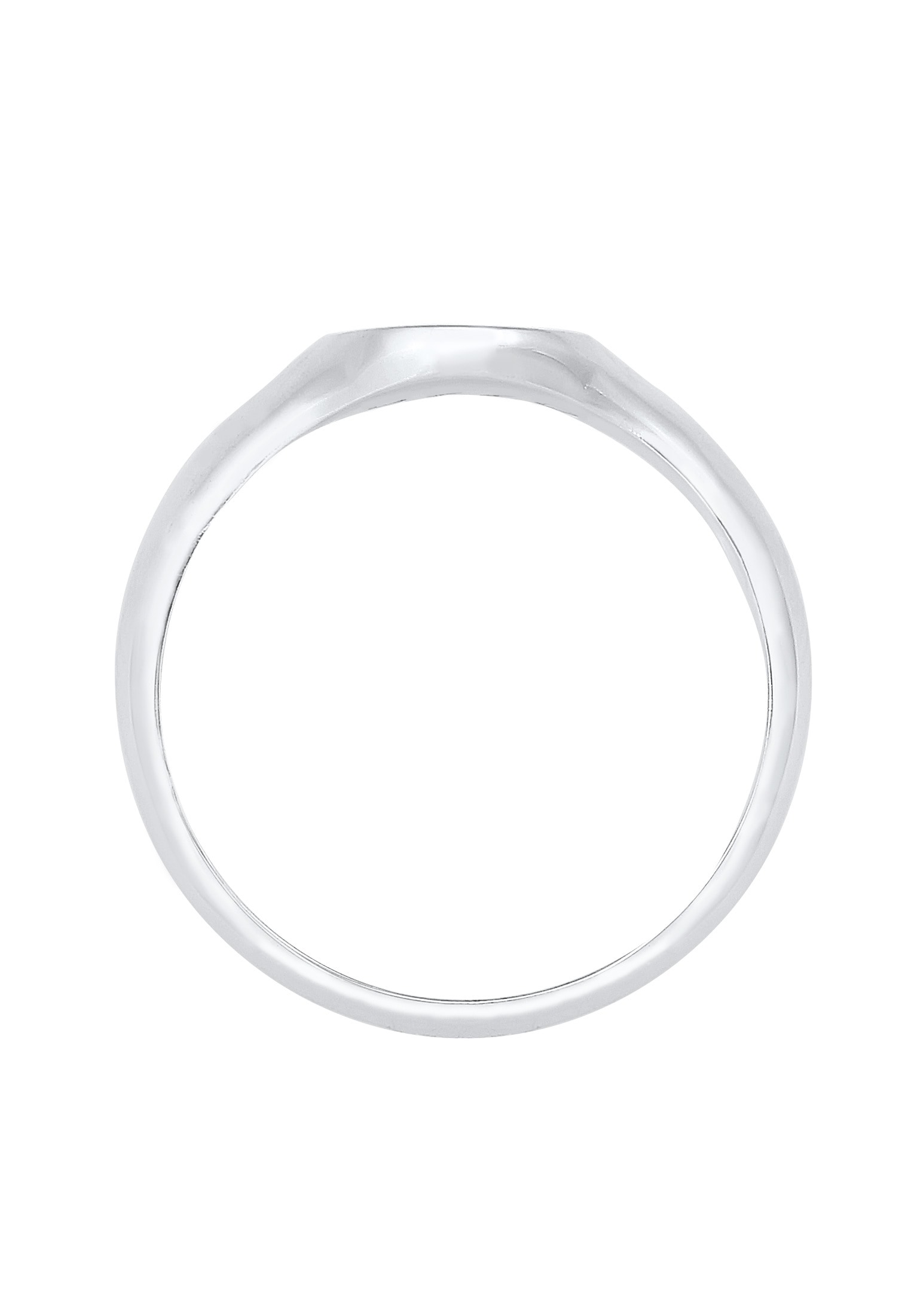 Kuzzoi Siegelring »Ring Herren Siegelring Matt Basic Cool 925er Silber«