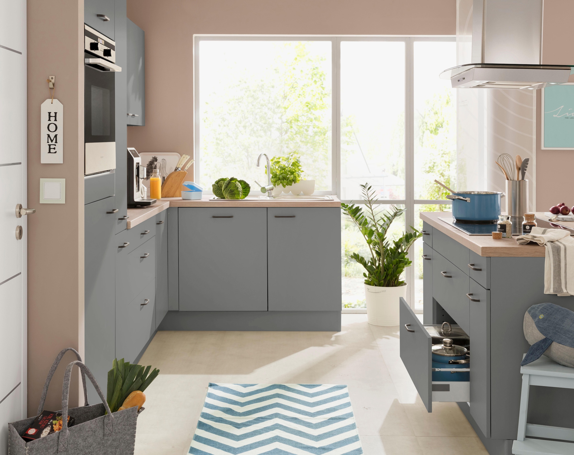 OPTIFIT Winkelküche »Elga«, Premium-Küche mit Soft-Close-Funktion,  Stellbreite 265 x 175 cm bestellen online bei OTTO | L-Küchen
