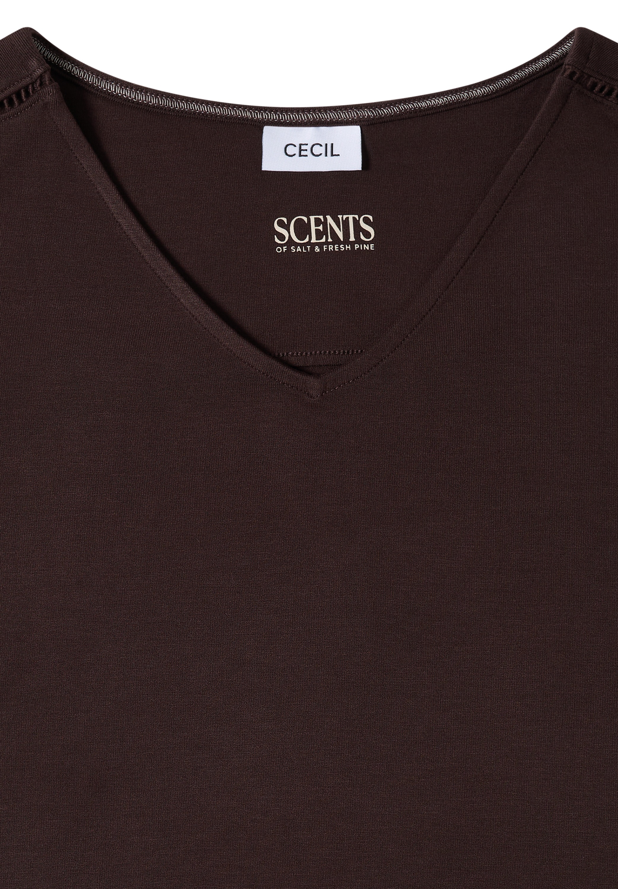 Cecil Jerseykleid Sommerkleid, V-Ausschnitt, lockere Passform