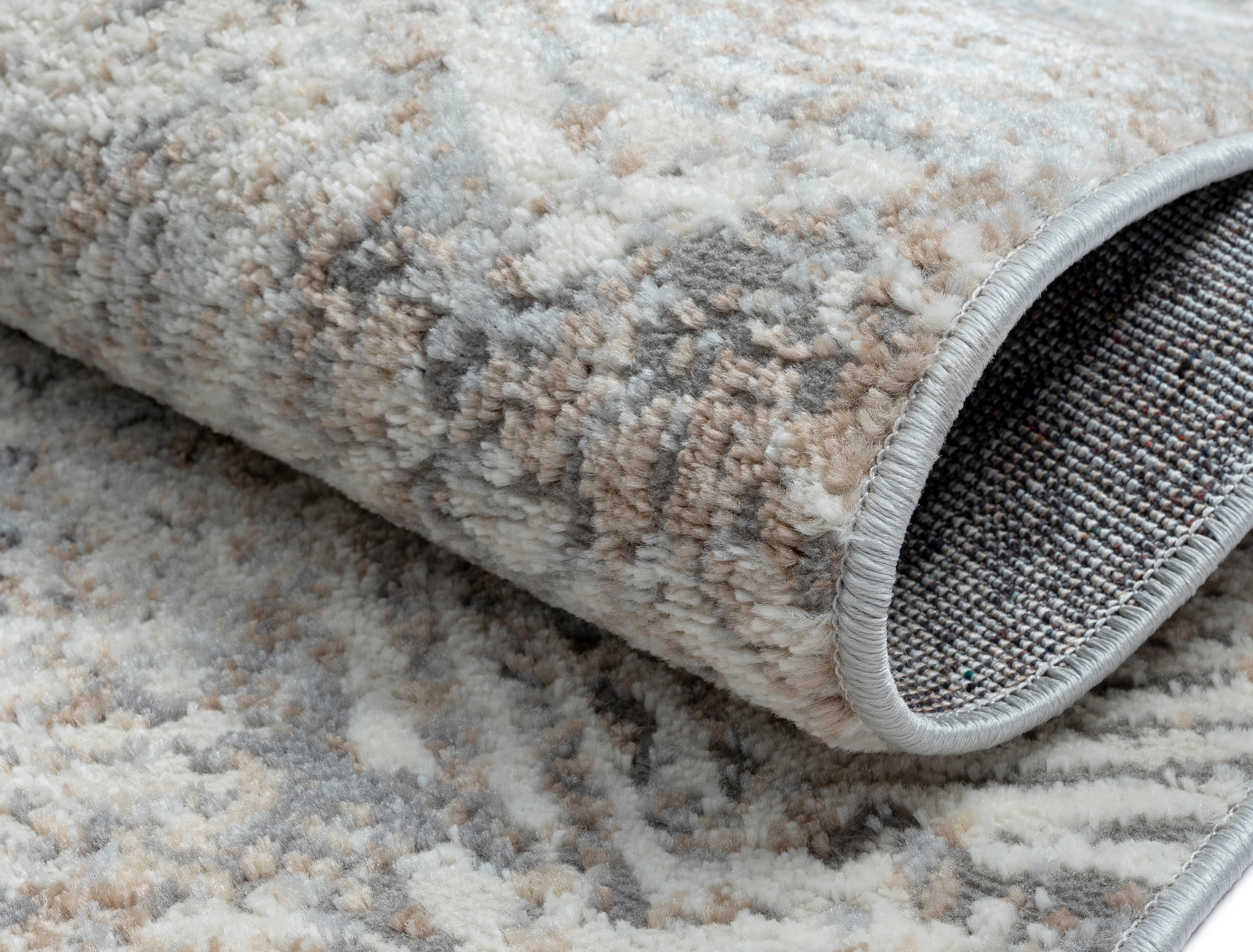 OTTO home Teppich »Micah« rechteckig 8 mm Höhe Kurzflor, modernes Design, pflegeleicht, Wohnzimmer