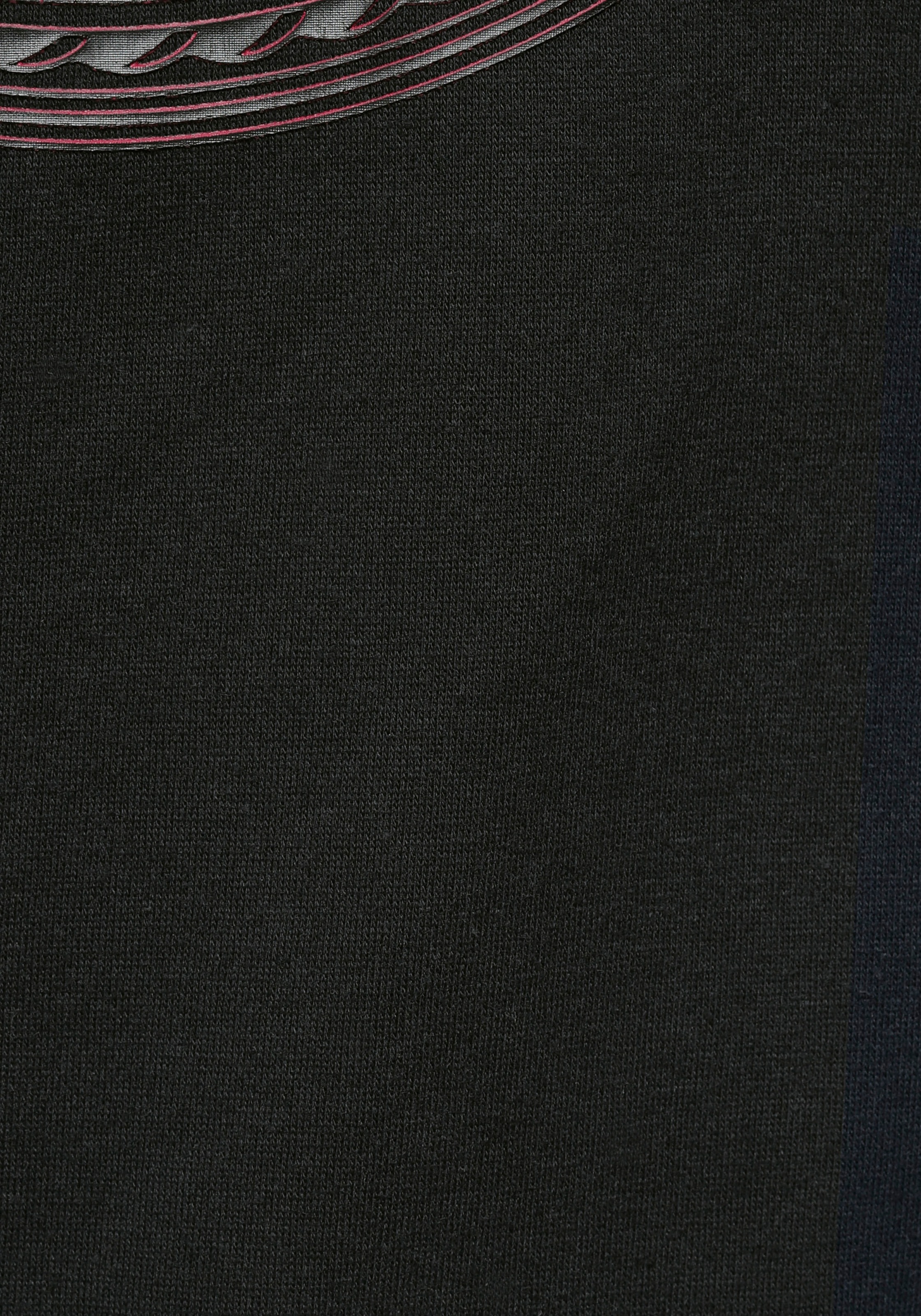 Bruno Banani Kapuzensweatshirt, Langarm, schmale Passform, bedruckte Optik