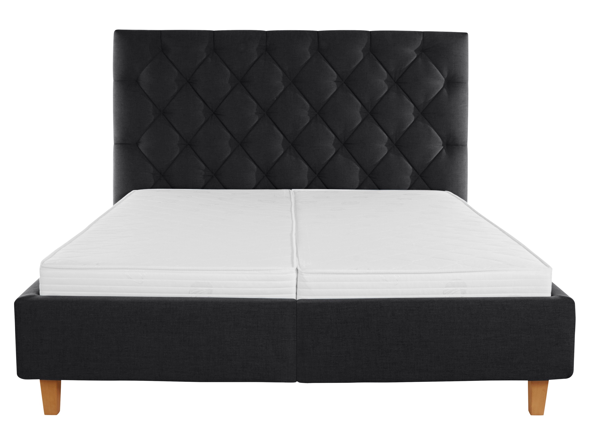 Home affaire Polsterbett »Sunley 140«, Kreuzsteppung, Kopfteilhöhe 142 cm, ohne oder mit Matratze/Lattenrost