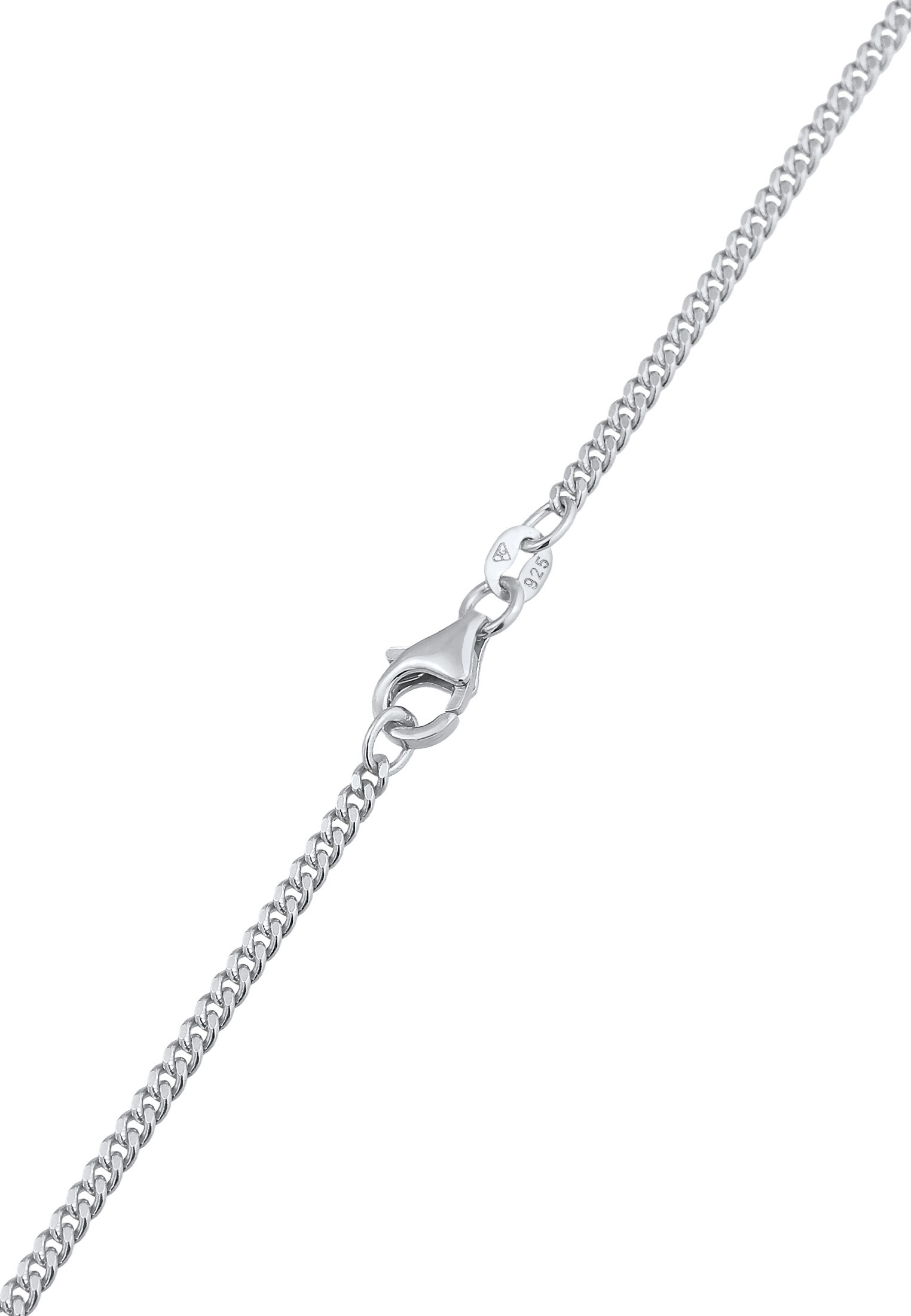 Kuzzoi Kette mit Anhänger »Halskette Raute Emaille Geo Style 925 Silber«