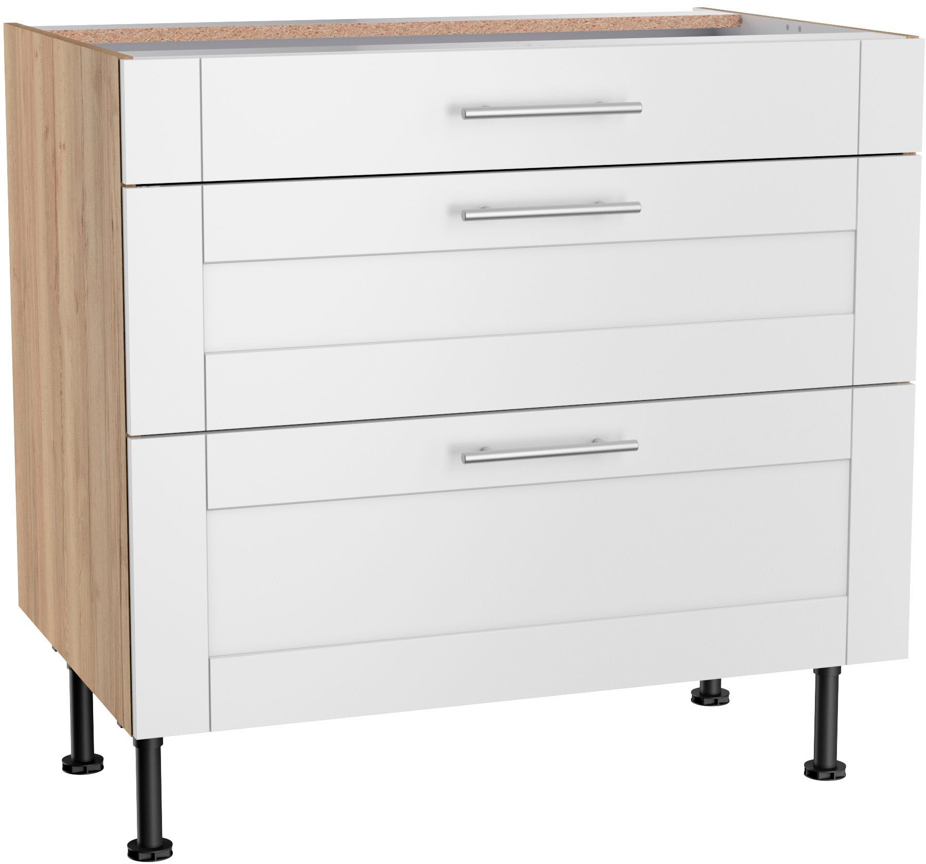 KOCHSTATION Kochfeldumbauschrank »KS-Ahus« Breite 90 cm